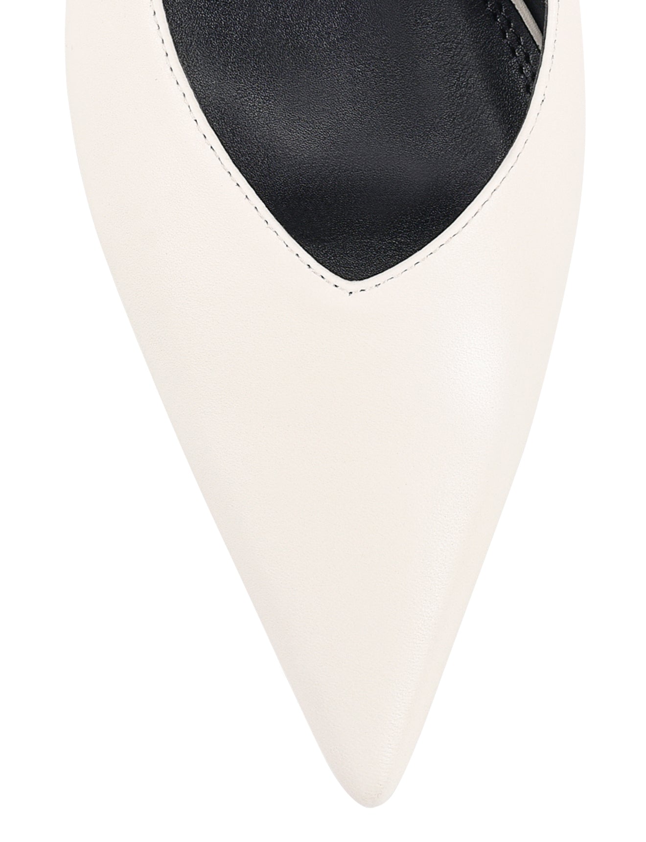 Zulu Full Pumps - Chalk White Leather Women's Shoes | Comfortable & Stylish for Work, Parties & Everyday Wear
