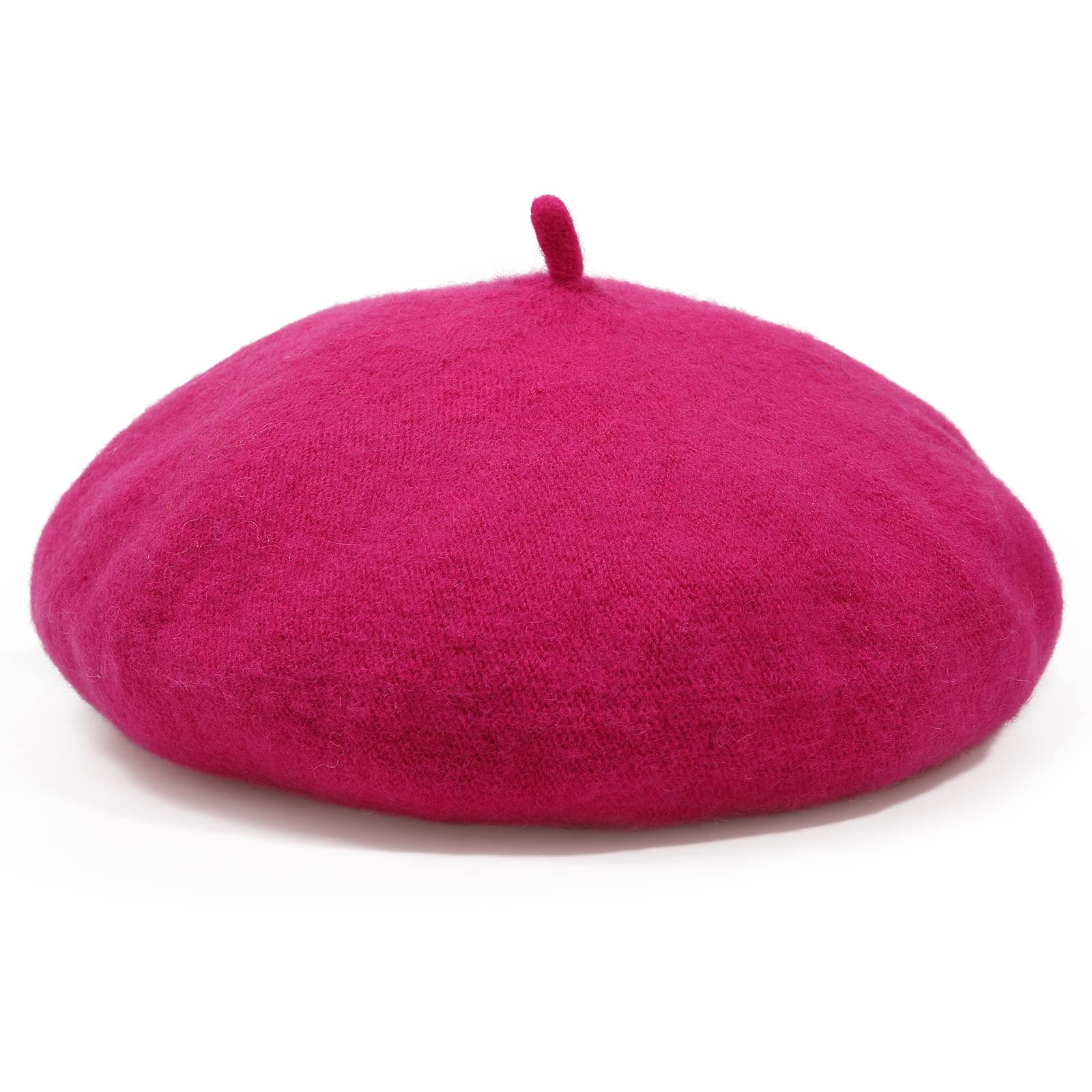 Women's French Wool Beret Hat - Solid Color Classic Winter Beanie Cap for Women | Fashion Accessories for Cold Weather, Travel & Street Style