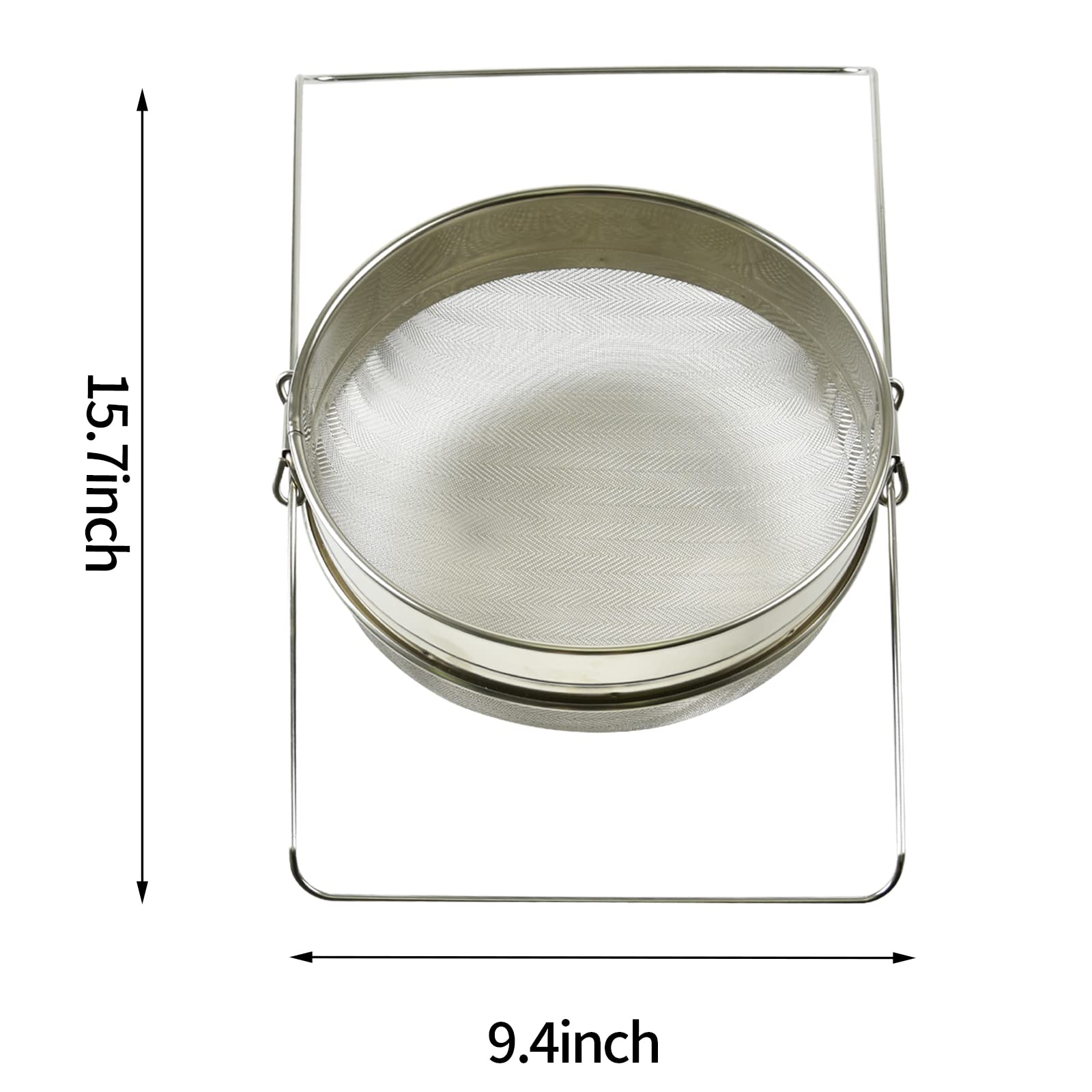 Premium Stainless Steel Honey Strainer & Sieve - 5 Gallon Bucket Honey Filter for Beekeeping Extraction Tools | Perfect for Harvesting, Filtering, and Bottling Raw Honey (Beekeeping Equipment)