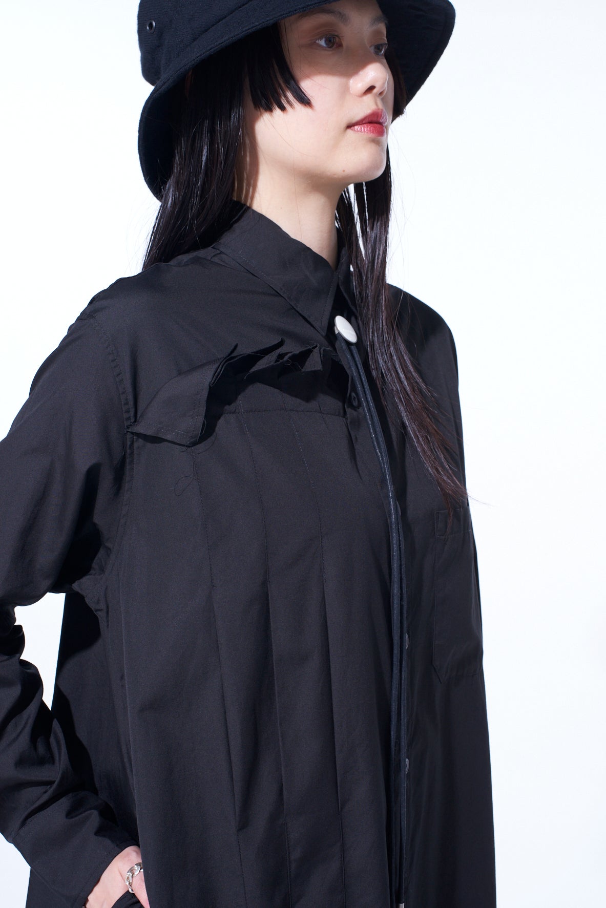 Stylish Cotton Broad Pleated Shirt Dress for Women - Comfortable & Flowy Casual Wear for Office, Date Night & Spring Outfits