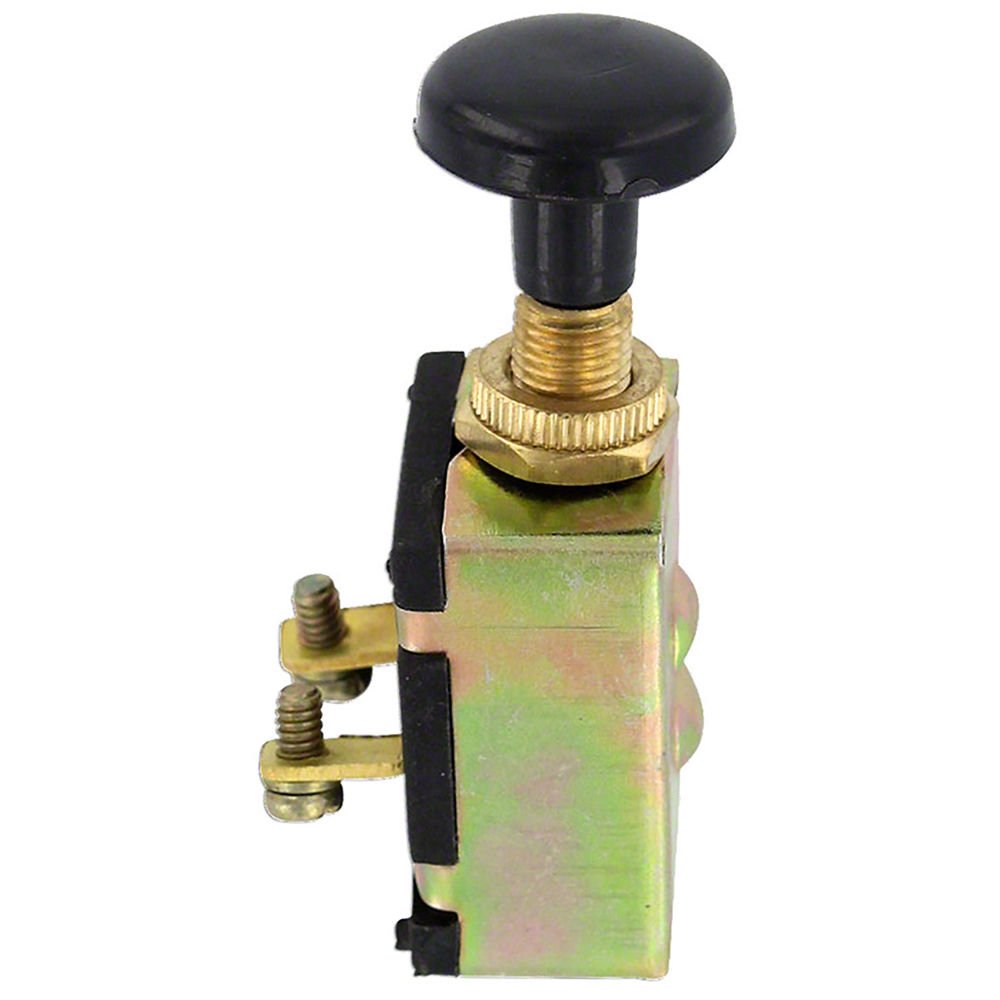 RAParts ABC398 Universal 2-Position Push Pull Ignition & Light Switch for Motorcycles, ATVs, Boats - Durable & Easy to Install Replacement Part