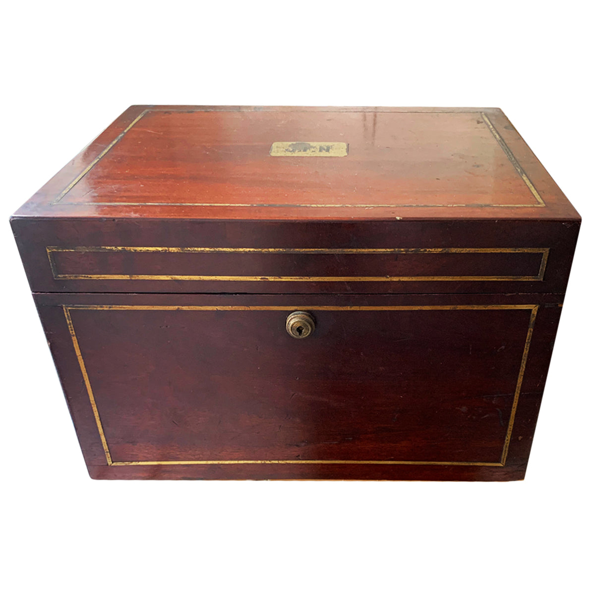 Vintage 1920 Inlaid Humidor - Antique Wooden Cigar Box for Collectors & Cigar Aficionados - Perfect for Home Bars, Man Caves & Luxury Gifts