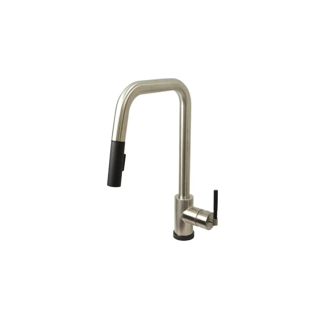 Brushed Nickel Body & Black Access