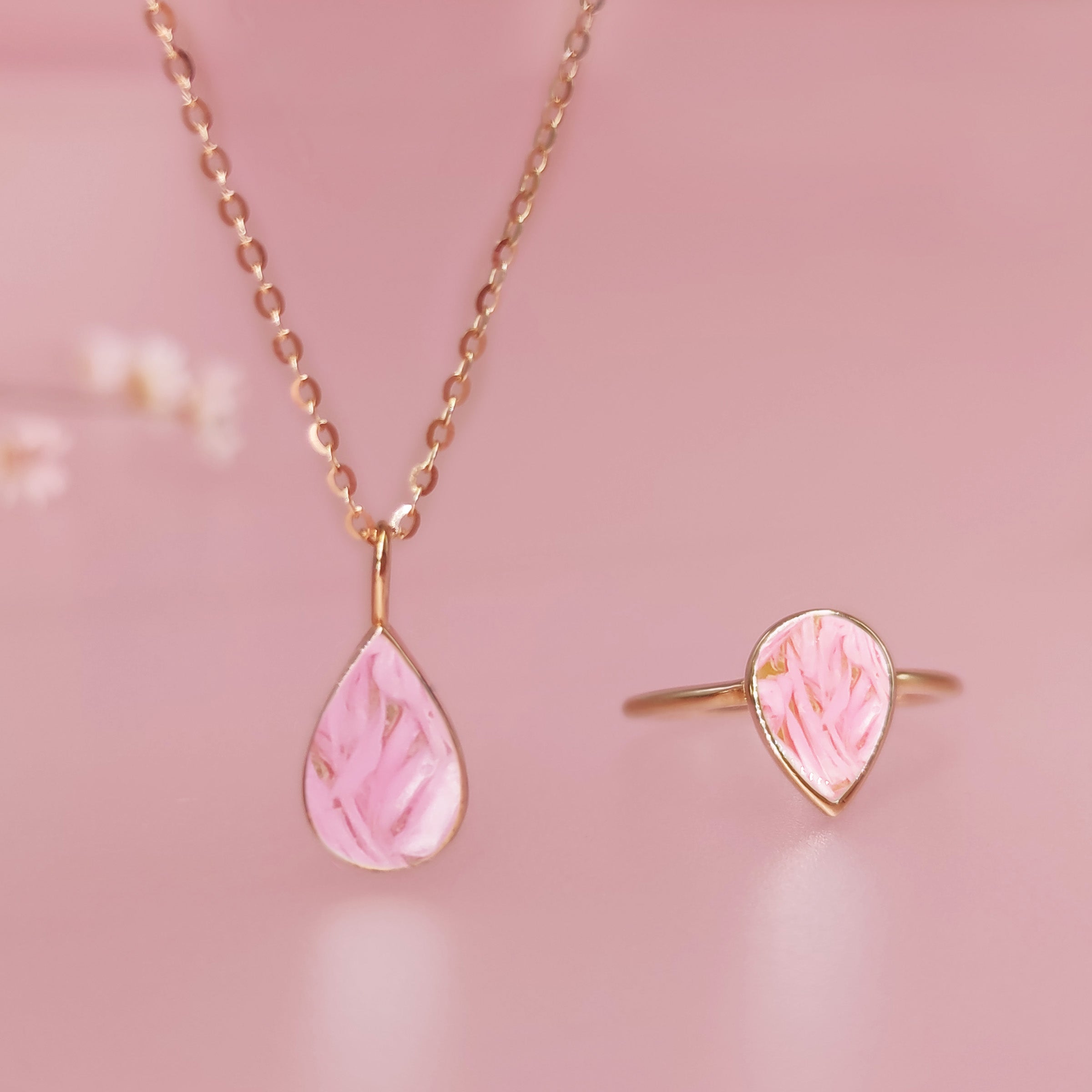Sterling Silver Teardrop Pregnancy Test Ring & Necklace DIY Kit - Elegant Jewelry Gift for Expecting Moms, Baby Shower, Gender Reveal & Special Occasions