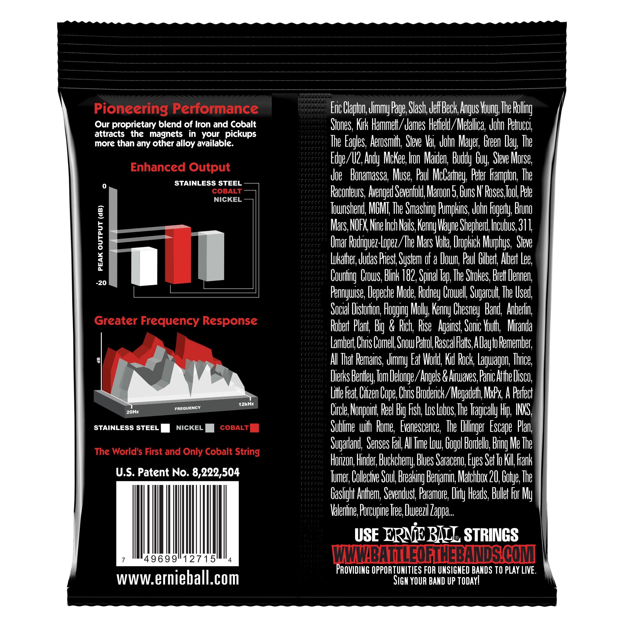 Ernie Ball 7-String Skinny Top Heavy Bottom Slinky Cobalt Electric Guitar Strings - 10-62 Gauge (P02730) & 10-52 Gauge (P02715) - High-Performance Strings for Rock, Metal, and Shredding Guitarists