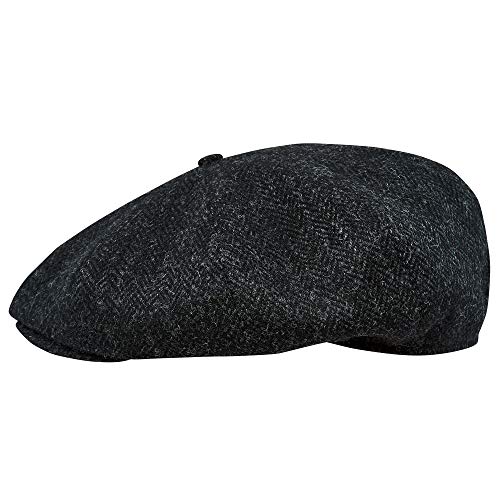 Sterkowski Peaky Blinders Newsboy Cap for Men - 100% Premium Harris Tweed | Classic 8-Panel Elegant Flat Cap | Vintage Style Hat for Casual Wear, Outdoor Events & Costume Parties