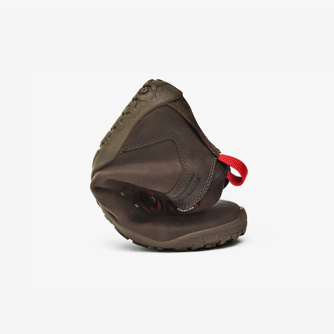Vivobarefoot Women's Tracker FG Boot - Waterproof Hiking Shoes for Outdoor Adventures in Dark Brown | Perfect for Trail Running, Camping & Winter Walking