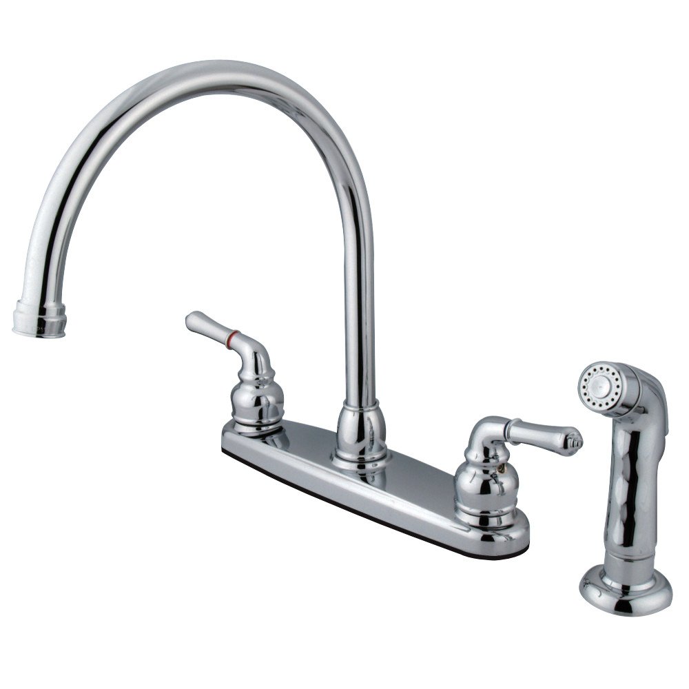 8 Inch Magellan Centerset Kitchen Faucet - Polished Chrome Finish for Modern Sinks, Easy Installation & Durable Design - Perfect for Home Kitchen Renovation & Daily Dishwashing