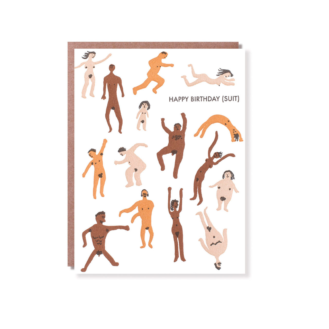 Egg Press Birthday Suit Greeting Card - Funny & Unique Birthday Card for Friends & Family - Perfect for Birthdays, Parties & Special Occasions