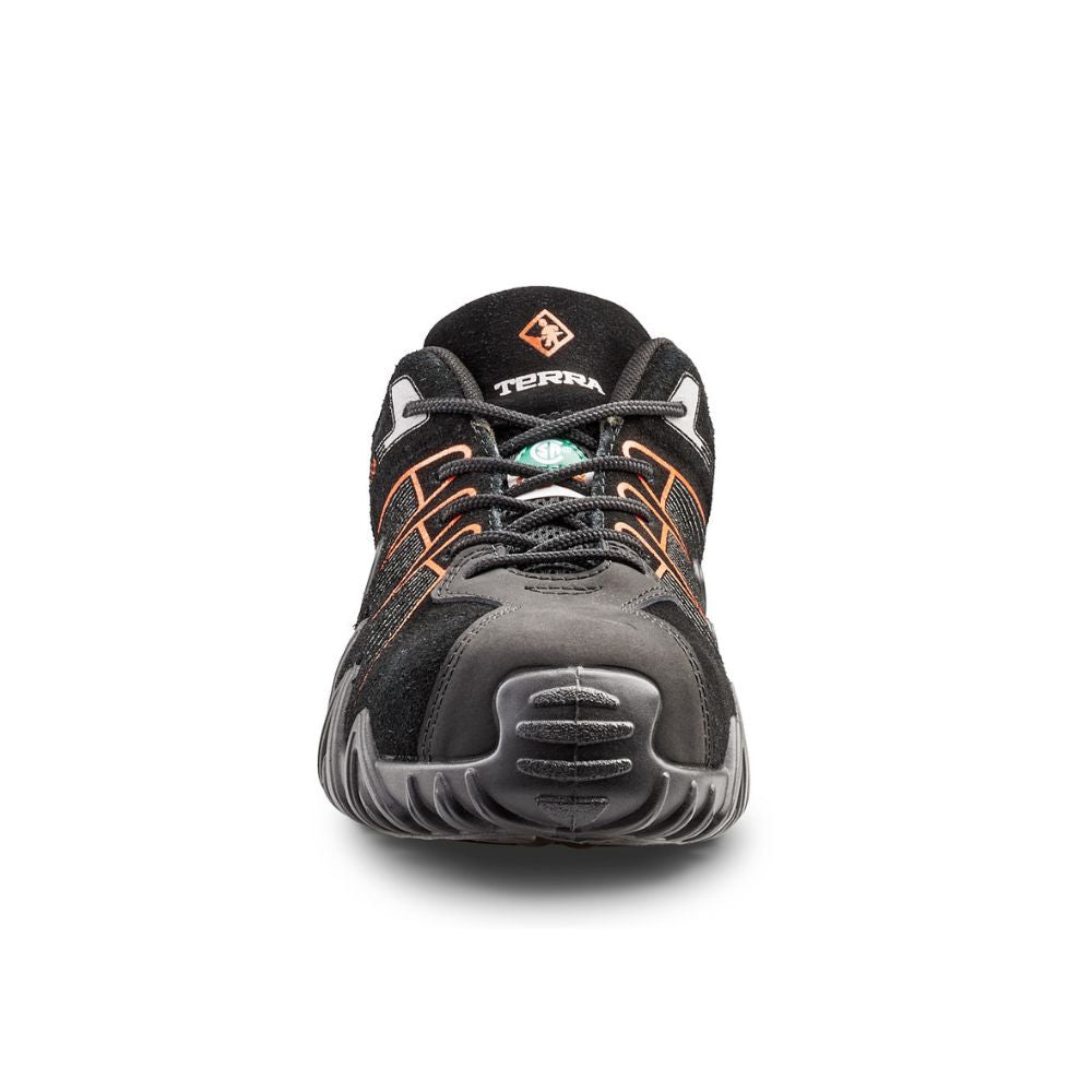 Terra Spider X Unisex Lightweight Composite Toe Work Shoes - Safety Work Boots for Men & Women, Slip Resistant, Comfortable for Construction, Warehouse & Outdoor Work (Orange, TR0A4NPYA14)