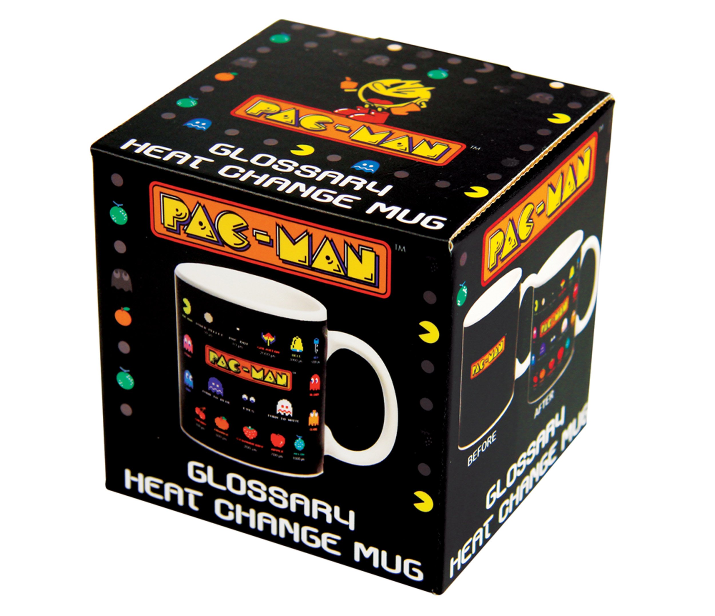 Paladone Pac-Man Heat Change Mug - Color Changing Coffee Cup with Classic Arcade Game Design - Perfect for Gamers & Retro Enthusiasts - Great for Home, Office, or Gift Giving