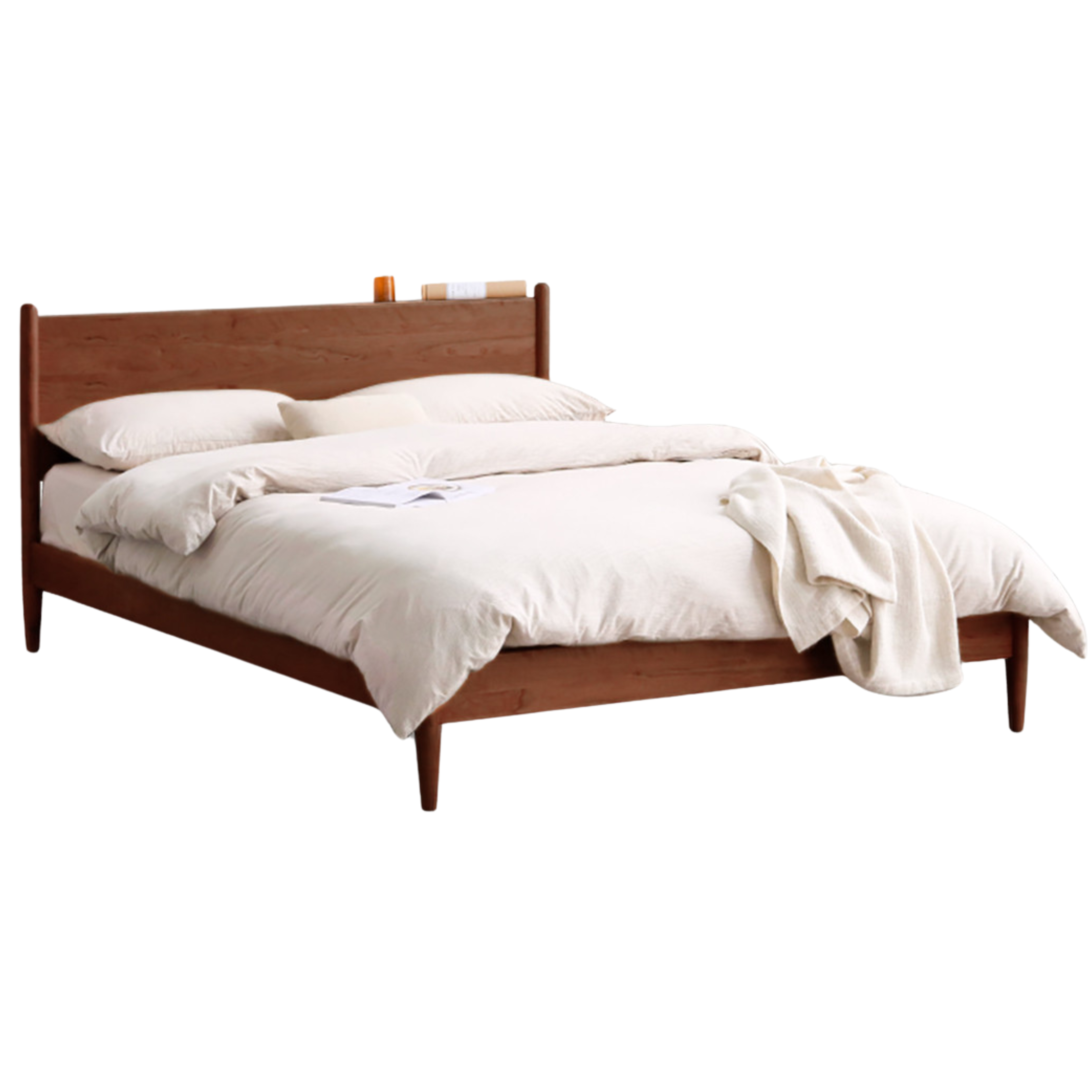 Rich Dark Walnut color Black walnut low bunk bed