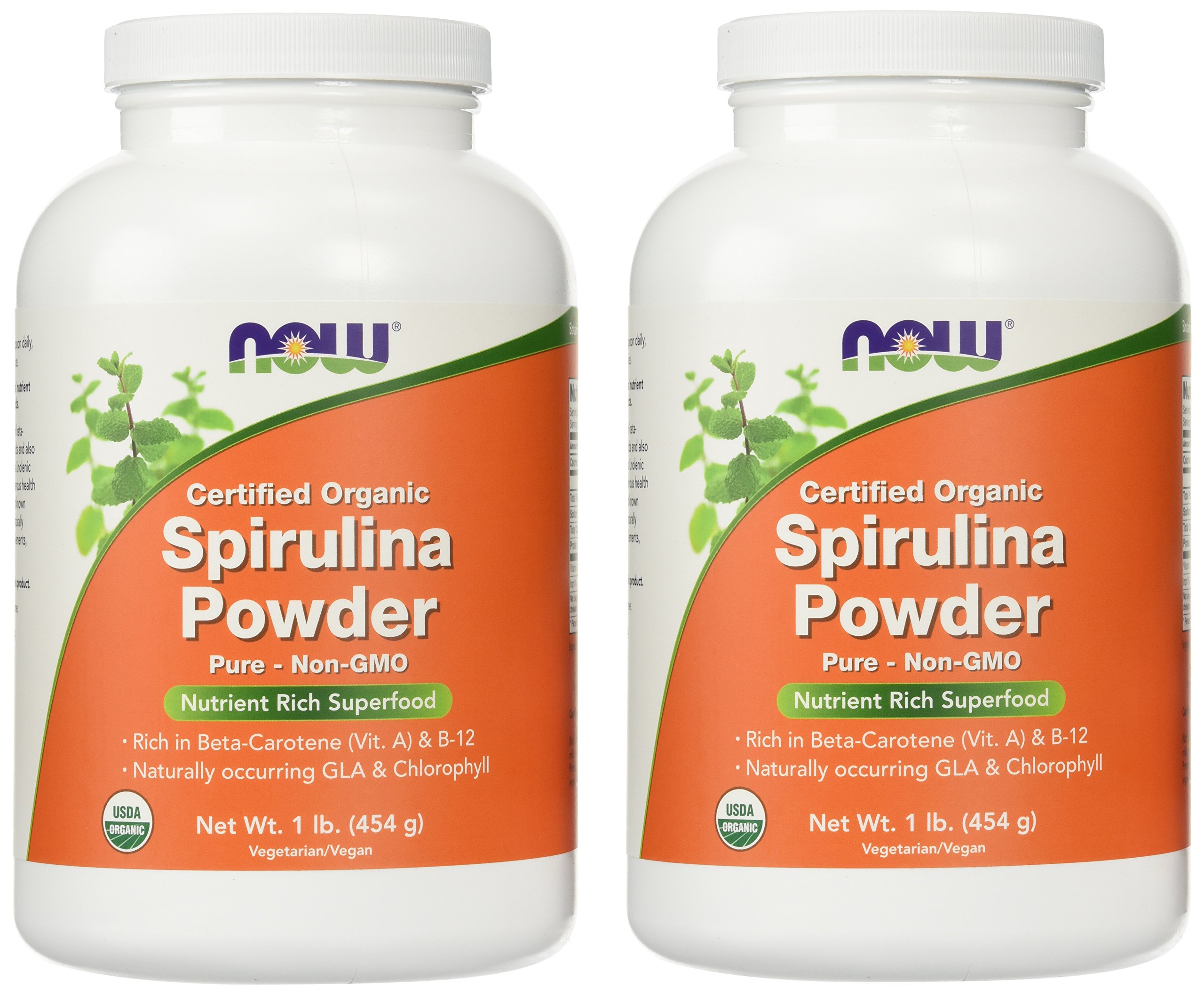 Organic Spirulina Powder by Now Foods – 2LB (907g) | Superfood Supplement for Smoothies, Detox & Immune Support | Vegan, Non-GMO, Gluten-Free
