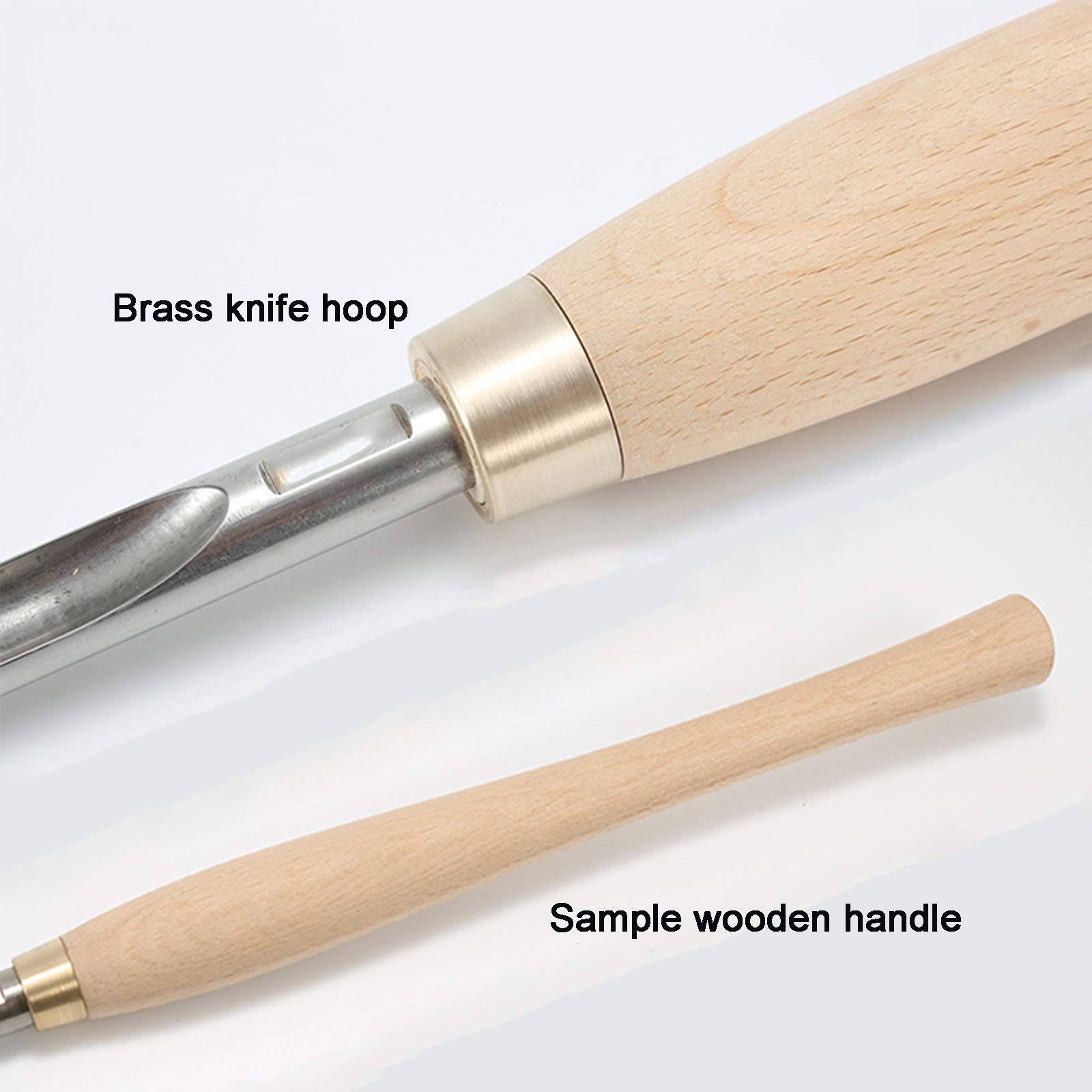 Professional High-Speed Steel Wood Turning Chisel Set - Woodworking Lathe Tools with Wood Handle for Bowl Roughing & Skew Turning | Perfect for DIY Projects, Furniture Making & Wood Crafting