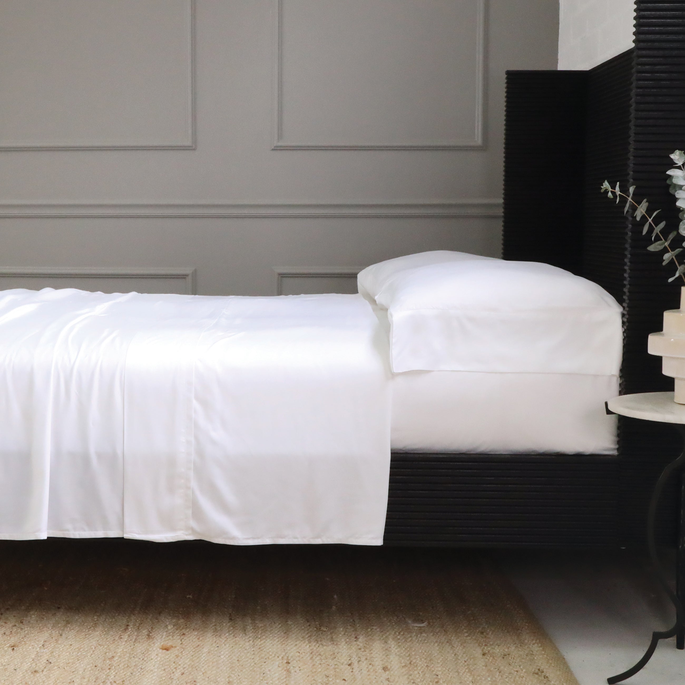 Premium Langston Bamboo Sateen Sheet Set - Soft 100% Bamboo Bed Sheets, Breathable & Hypoallergenic - Perfect for Luxury Bedding, Hot Sleepers & Eco-Friendly Homes