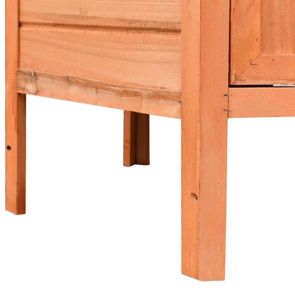 Premium VidaXL Solid Pine & Fir Wood Chicken Coop - Large 49.6