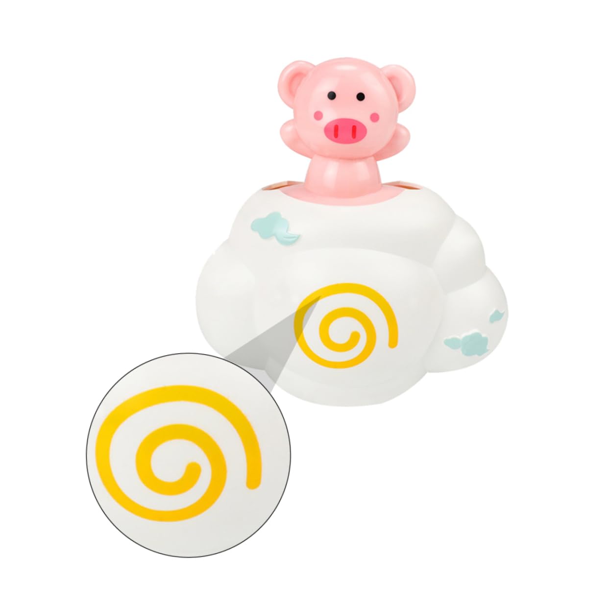 KONTONTY 1PC White ABS Water Fountain Toy - Fun Bath & Beach Toys for Kids, Perfect Summer Outdoor Play for Pool, Backyard & Sandbox Activities