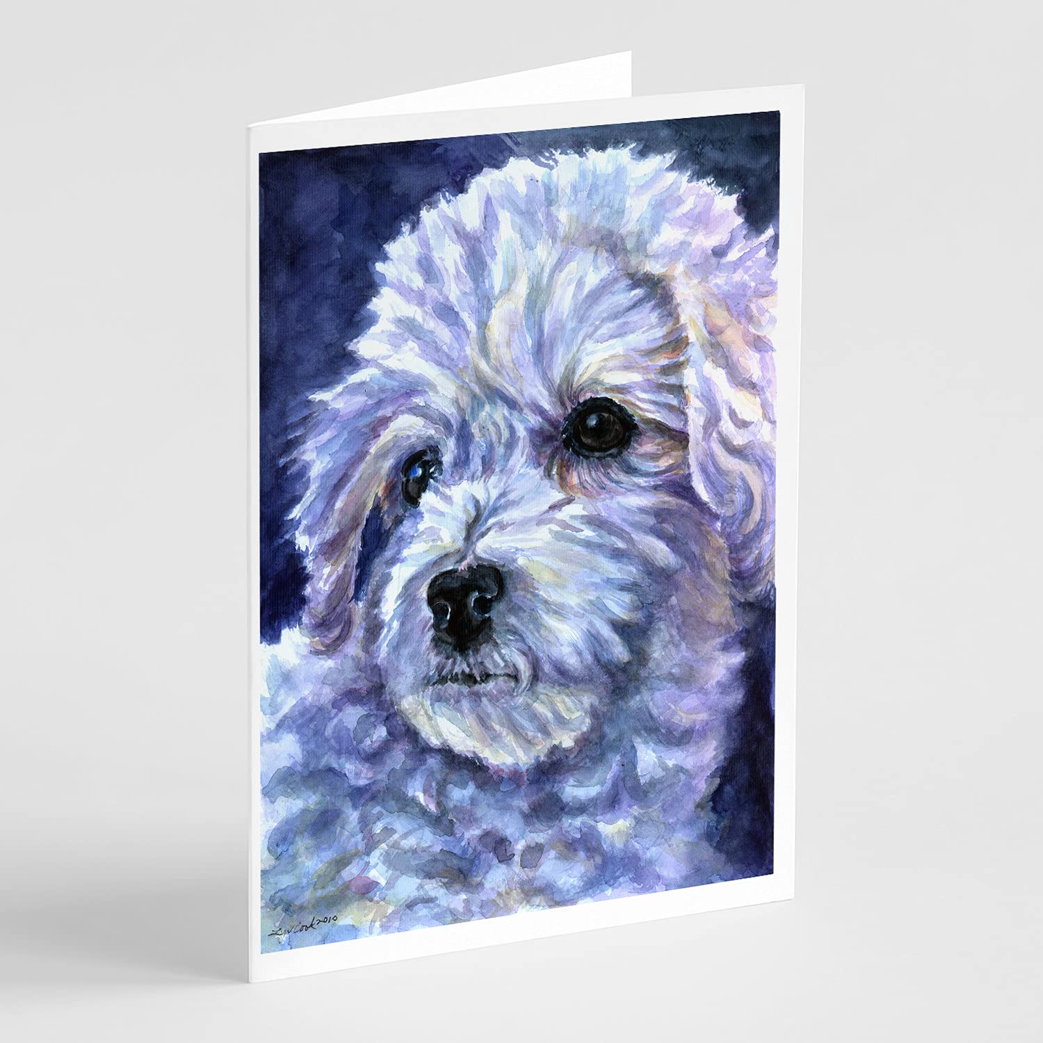 Bichon Frise Blank Greeting Cards - Pack of 8 A7 Size (5x7) Note Cards with Envelopes | Whimsical Dog Lover Stationery | Perfect for Birthdays, Thank You Notes & Special Occasions