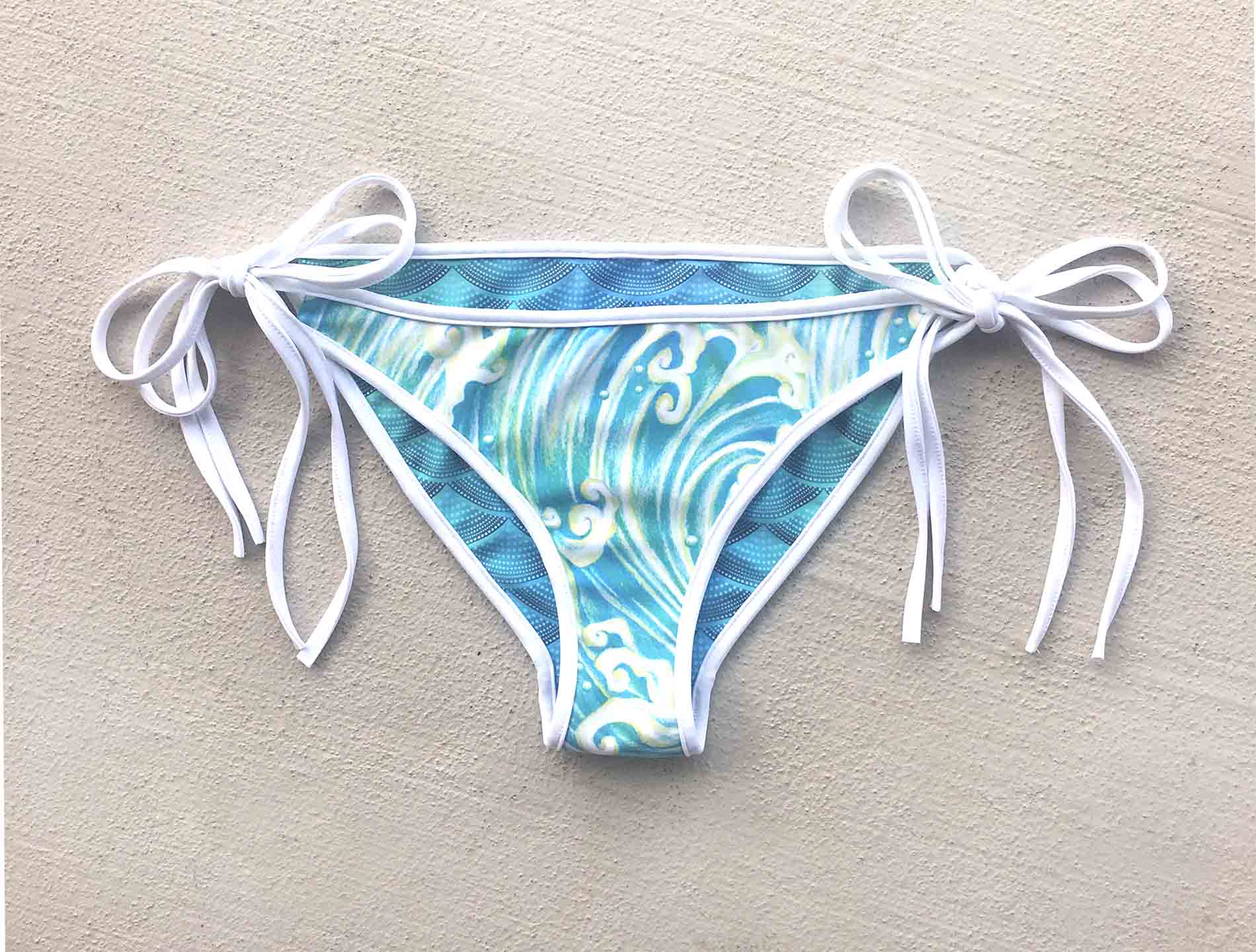 Hannah Mermaid Reversible Bikini Bottom - High Waisted Swimwear for Women | Perfect for Beach, Pool & Summer Vacations