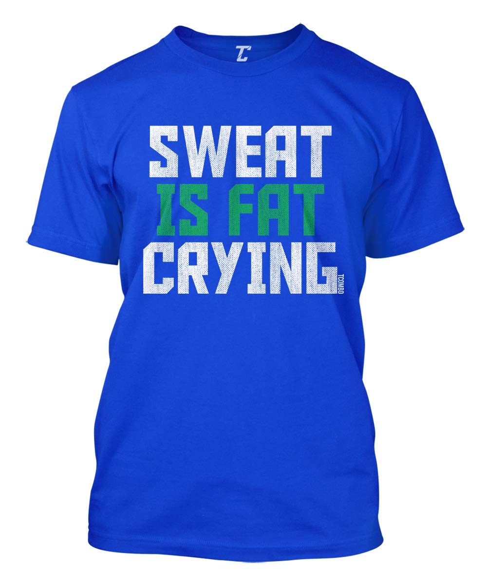 Sweat is Fat Crying - Gym & Workout T-Shirt for Men | Bodybuilding & Fitness Apparel | Perfect for Gym, Training & Casual Wear