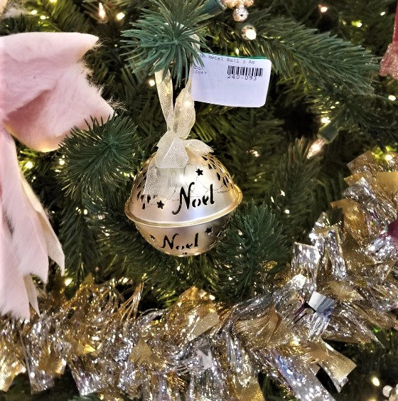 50MM Christmas Hanging Metal Bell Ornament - Decorative Holiday Bells for Xmas Tree, Home, Party & Gift Decorations