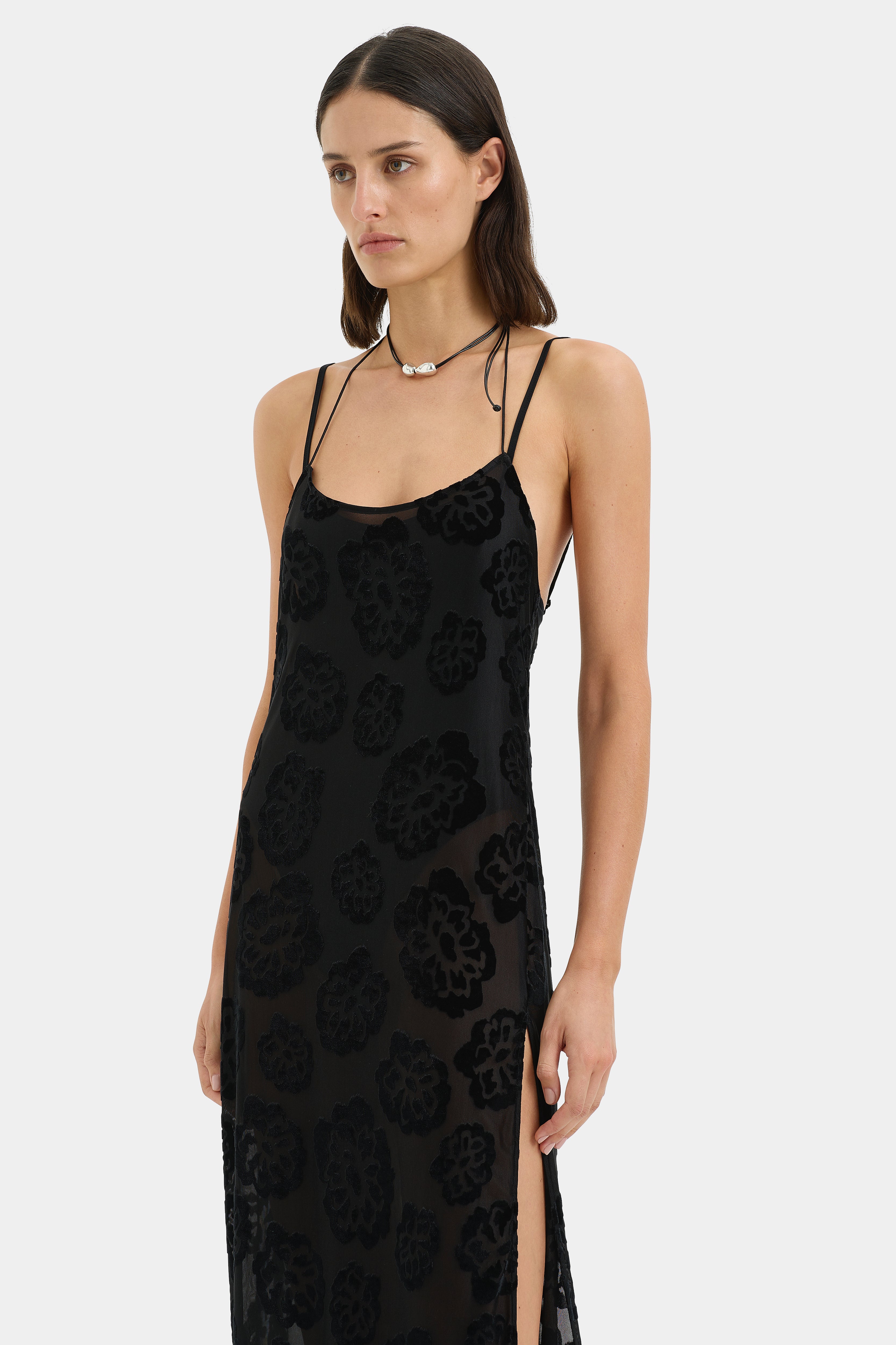 Vittoria Midi Dress for Women - Elegant Flowy Summer Dress with V-Neck & Ruffle Sleeves - Perfect for Beach Vacations, Date Nights & Casual Outings