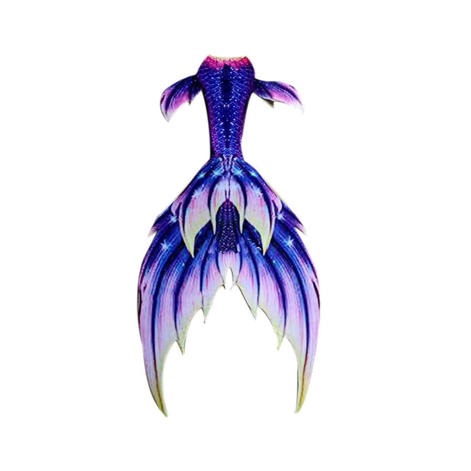 **Mermaid Tail Swimsuit for Girls & Adults - Princess Fish Costume Bikini Set, Swimmable Mermaid Swimwear (Style 4, Custom Size) - Perfect for Pool Parties, Beach Vacations & Underwater Photography**