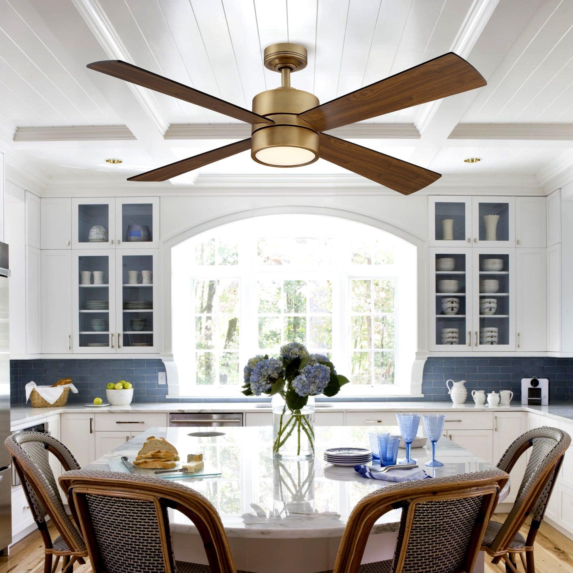52 Inch Bucholz Industrial Ceiling Fan with Dimmable LED Light - Perfect for Warehouses, Garages, and Large Commercial Spaces
