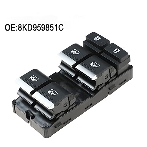 Power Window Switch Button 8KD959851C - Electric Window Control Switch for Car, Universal Fit, Easy Installation - Perfect for Drivers, Auto Repair Shops & DIY Enthusiasts