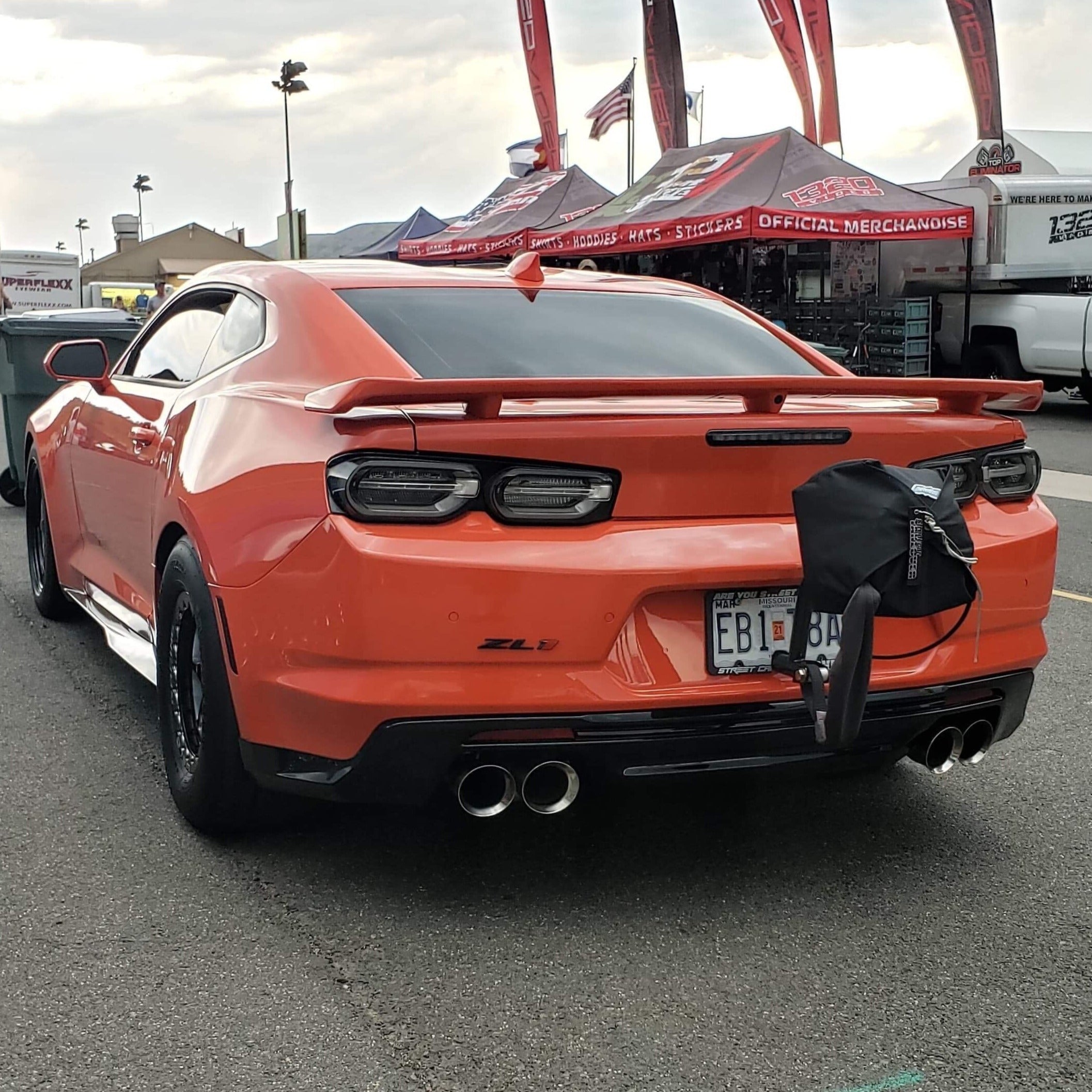 6th Gen Camaro Parachute Mount (2016-2022) - Universal Fit for Drag Racing & Track Use - High Performance Rear Bumper Mounting Bracket for Chevy Camaro SS/RS/ZL1