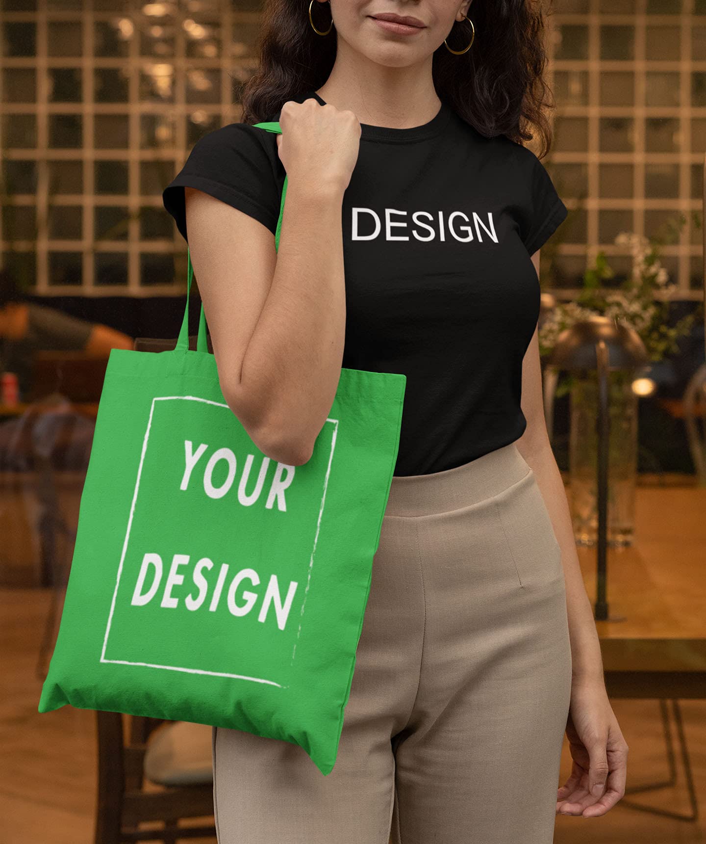 Custom Personalized Women's Tote Bag - Eco-Friendly Canvas Shopping Bag for Groceries, Beach & Work Commute