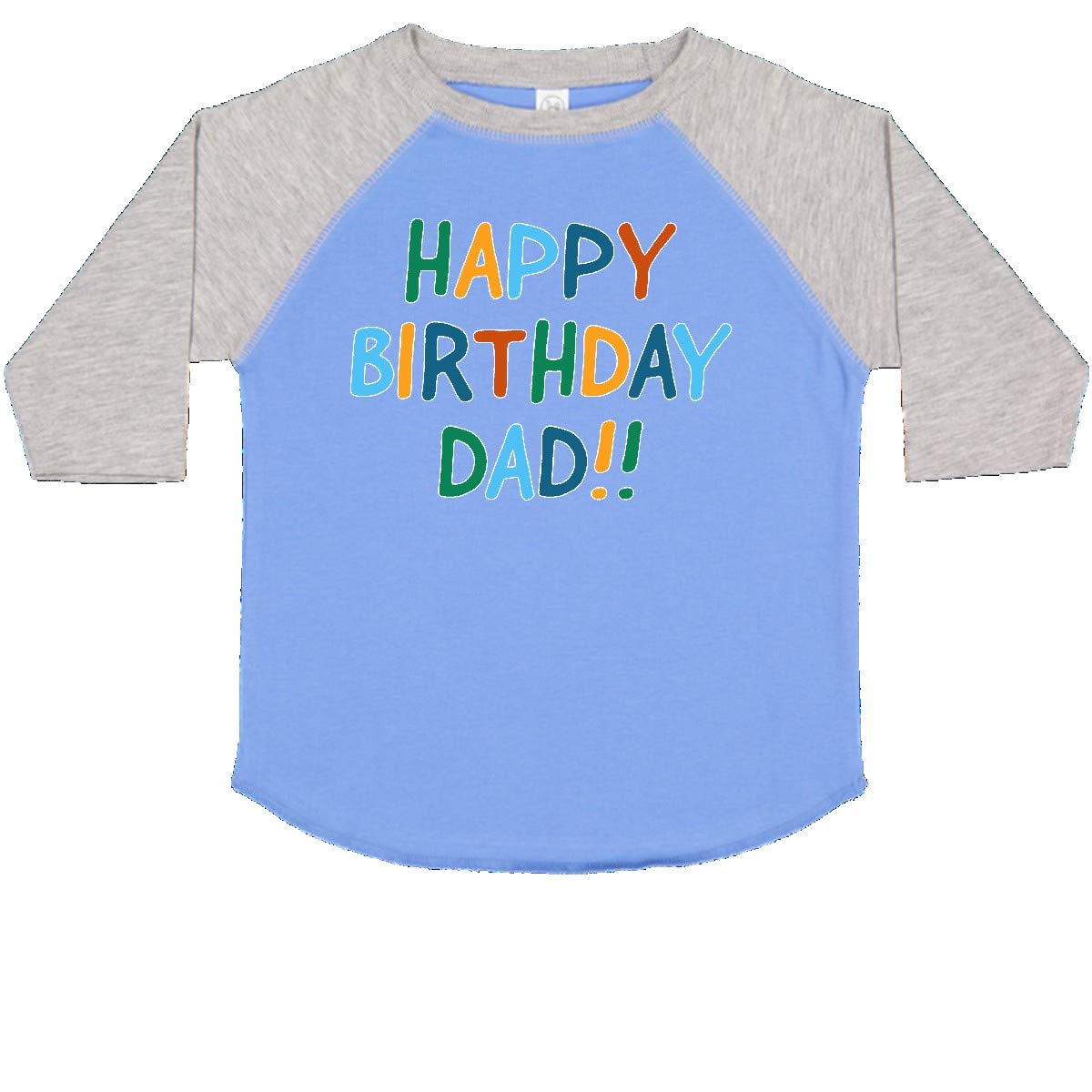 Inktastic Happy Birthday Dad Toddler T-Shirt - Cute Cotton Tee for Baby Boys & Girls - Perfect for Birthday Parties, Family Photos & Special Occasions