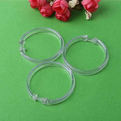 12 Pack Clear Multifunctional Hooks - Heavy Duty Shower Curtain Rings for Bathroom, Kitchen & Home Organization - Perfect for Hanging Towels, Robes, Plants & Decorative Items
