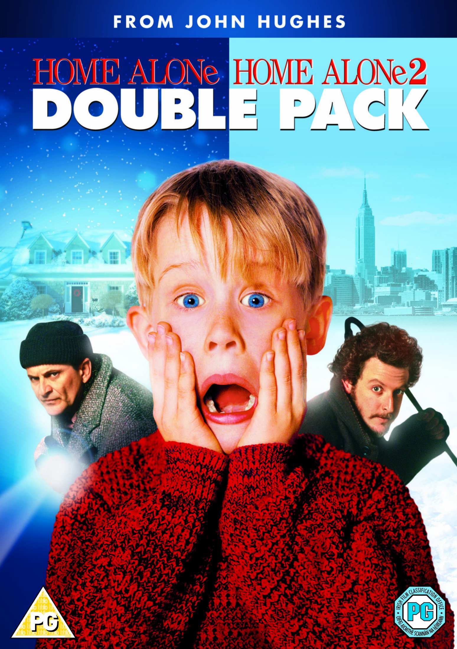 Home Alone & Home Alone 2: Lost in New York Double Pack DVD (1990) - Classic Family Christmas Movies for Holiday Entertainment