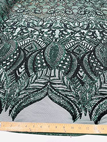 Hunter Green on Green Mesh