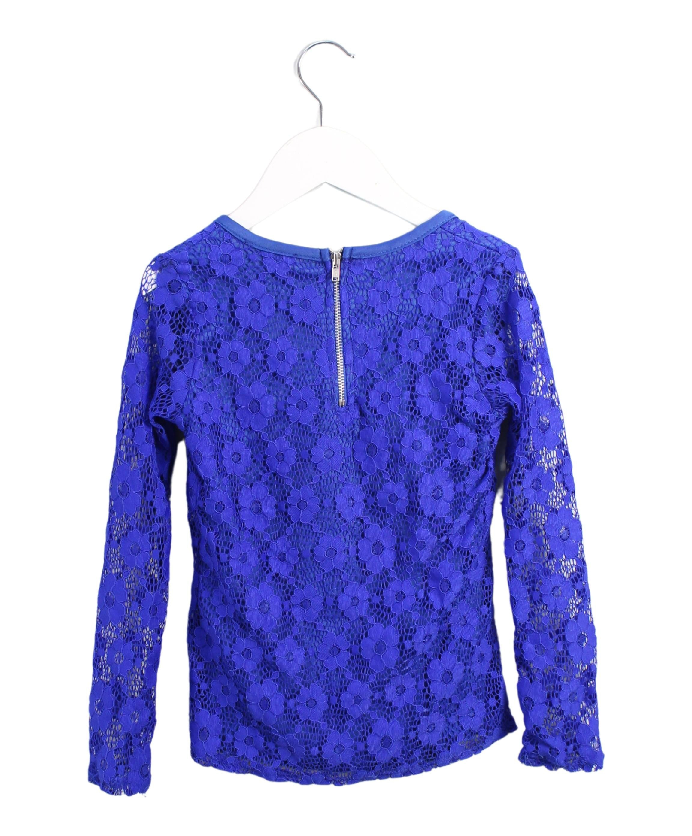 Aqua Blue Long Sleeve T-Shirt for Girls Size 6T - Soft Cotton Kids Top for School, Play & Everyday Wear