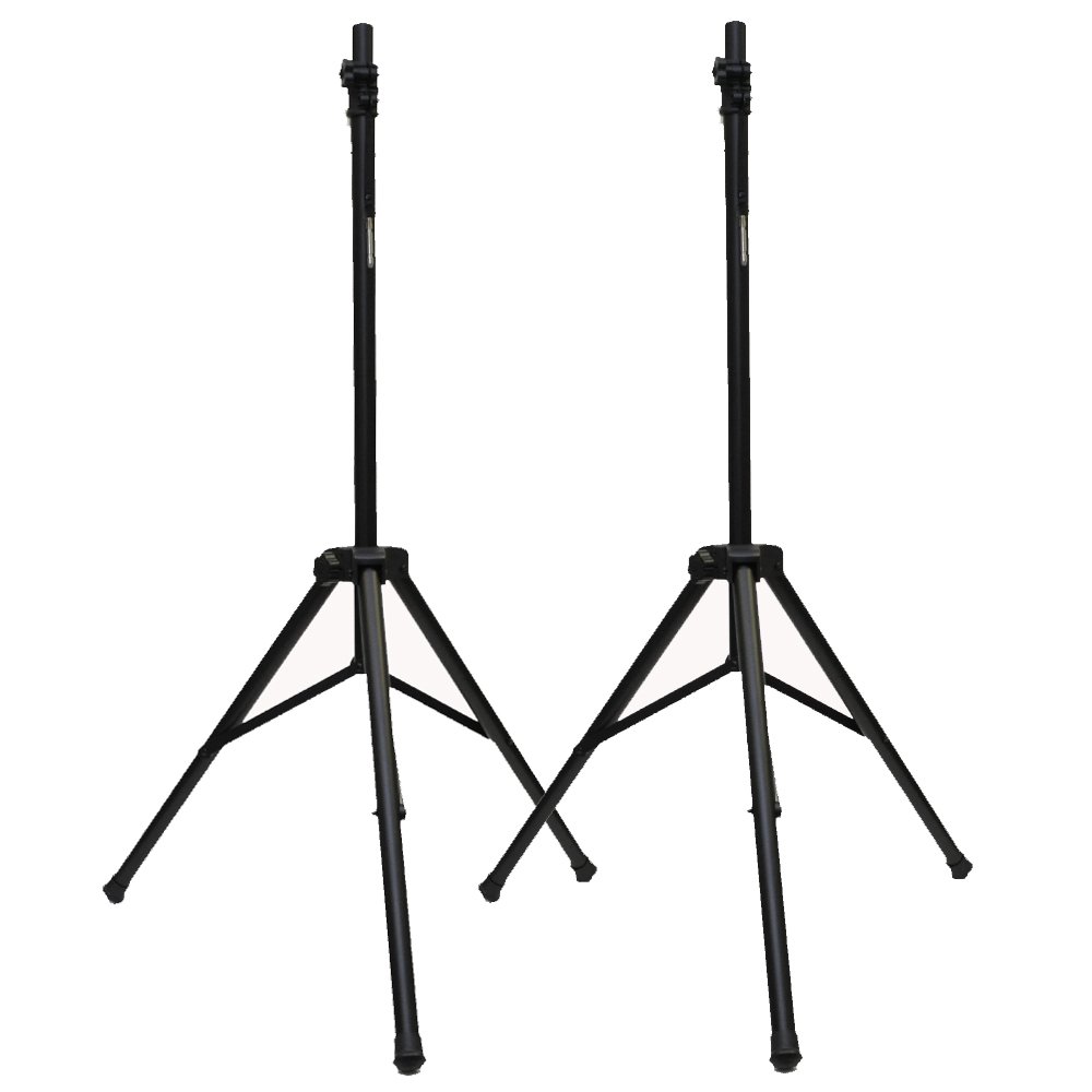 Seismic Audio Heavy Duty Tripod Speaker Stands for PA DJ PRO Audio - Adjustable Height, Durable Metal Base - Perfect for Live Performances, Concerts, and Events