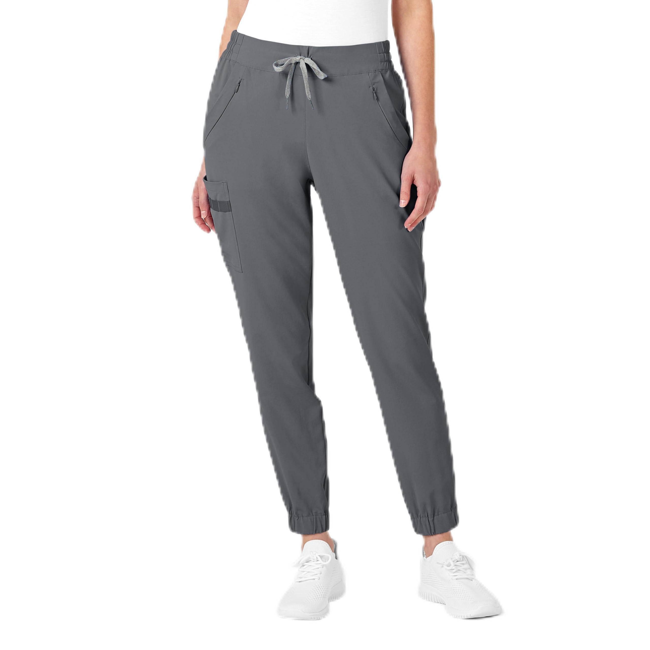 WonderWink Women's Renew Jogger Medical Scrubs Pants - Pewter, 3X-Large US | Comfortable & Stylish Workwear for Nurses, Doctors & Healthcare Professionals