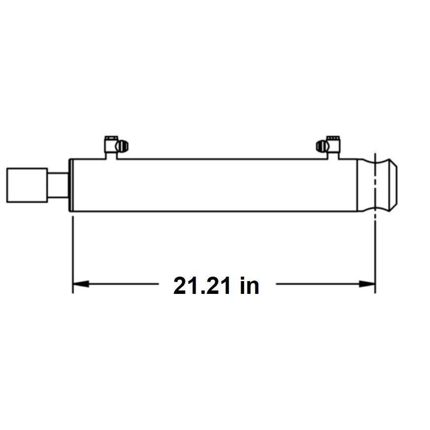 Bobcat S650 Skid Steer Loader Bucket Tilt Cylinder Replacement - 1 5/8