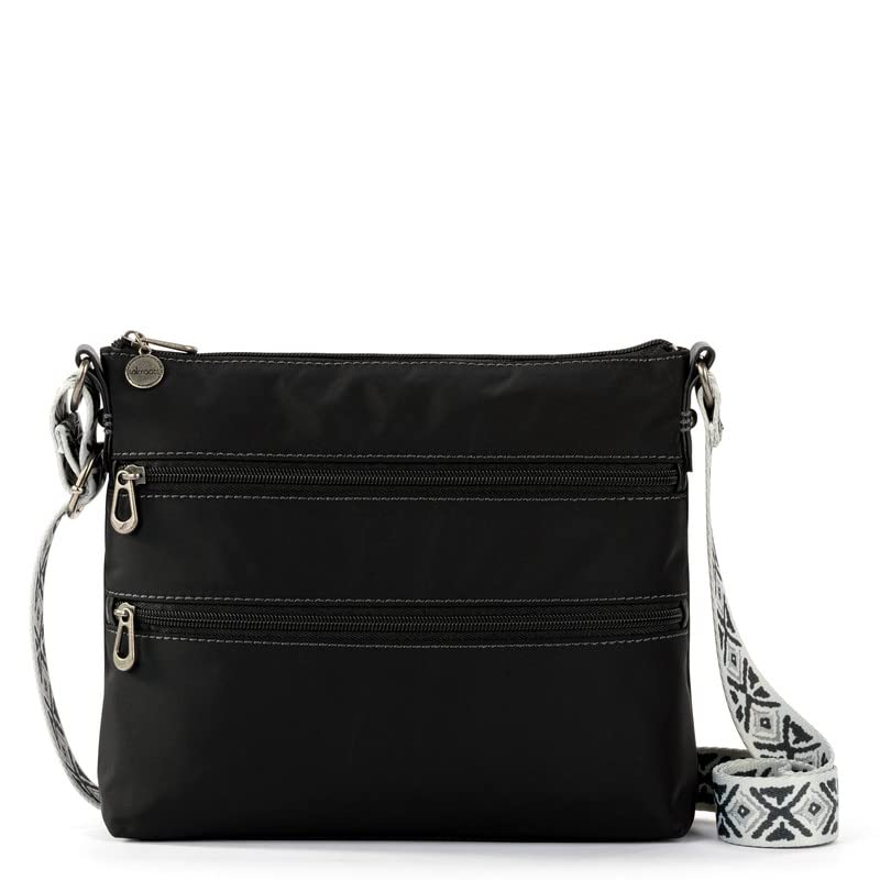 Sakroots Eco-Twill Crossbody Bag for Women - Sustainable Vegan Leather Purse with Adjustable Strap, Perfect for Travel, Shopping & Everyday Use