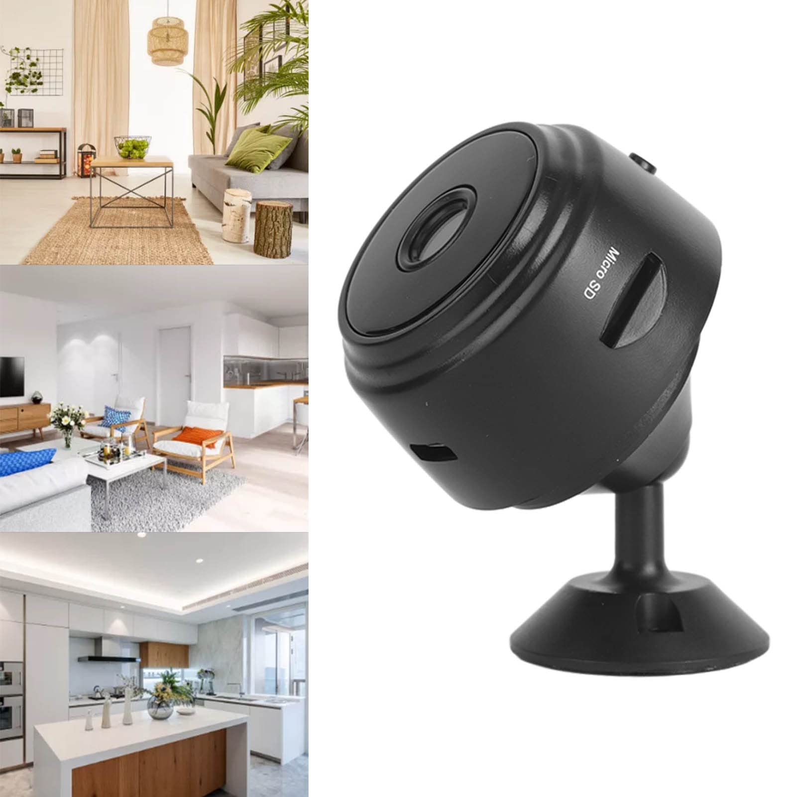 Mini Security Camera 720P HD - Indoor/Outdoor WiFi Surveillance Camera with 120° Wide Angle, Night Vision & Motion Detection - Ideal for Home, Baby Monitor & Elderly Care