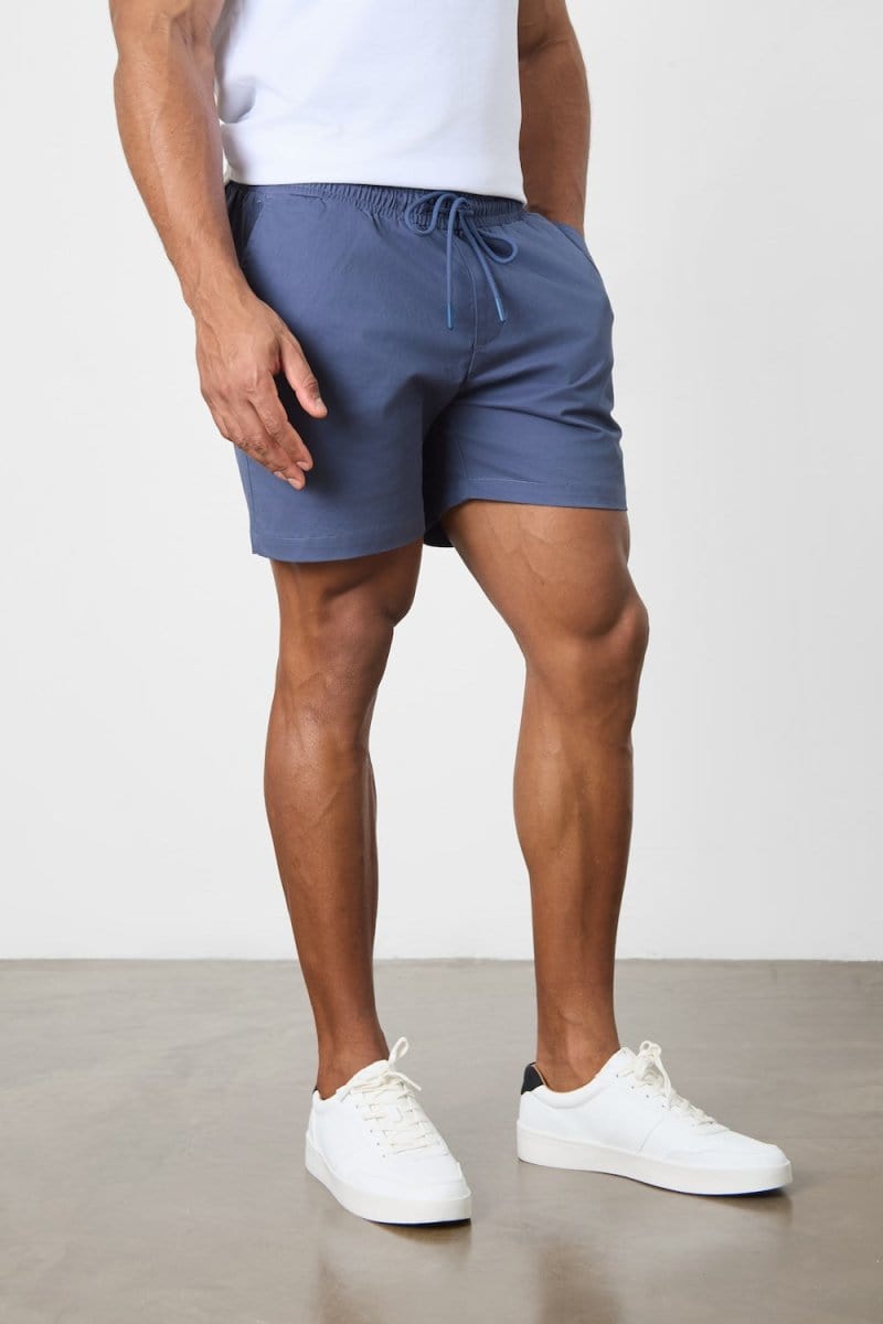 Men's Athletic Fit 5-Inch Drawstring Chino Shorts - Comfortable Casual Summer Shorts for Outdoor Activities, Gym, and Travel