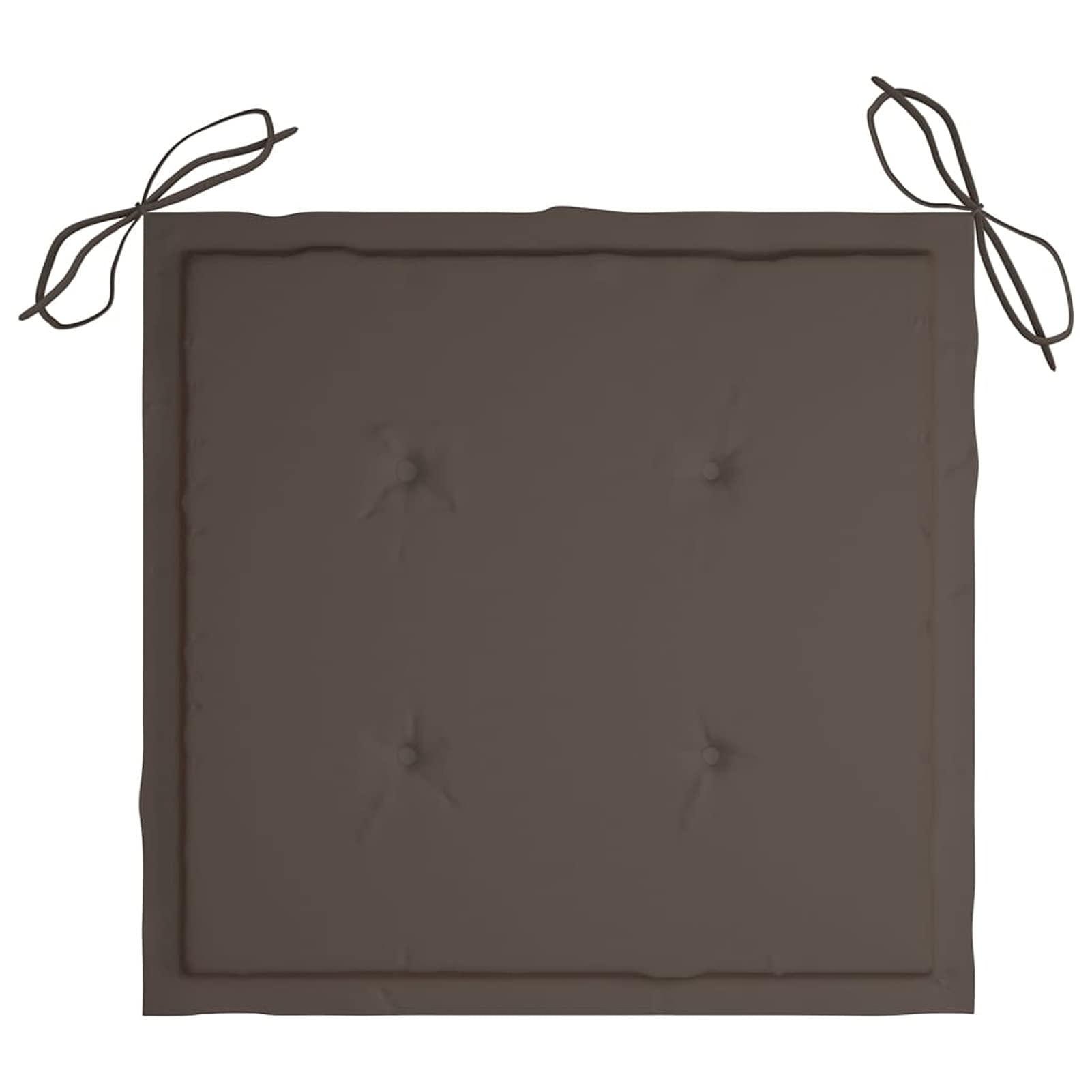 Tidyard 4-Piece Outdoor Garden Chair Cushions Set - 15.7x15.7x1.2 Inch Waterproof Patio Seat Pads - Taupe Fabric Cushions for Patio Furniture, Deck Chairs & Poolside Lounging