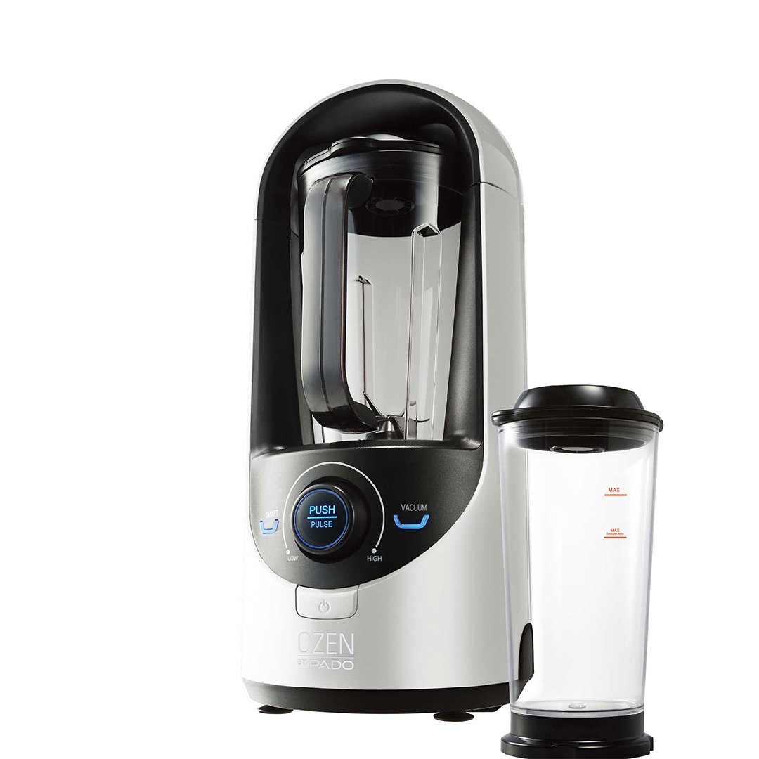 Pado Ozen 310 Vacuum Blender - Powerful Countertop Blender for Smoothies, Juices & Nutrient-Rich Blending with Vacuum Storage Container - Perfect for Healthy Lifestyles & Meal Prep - White