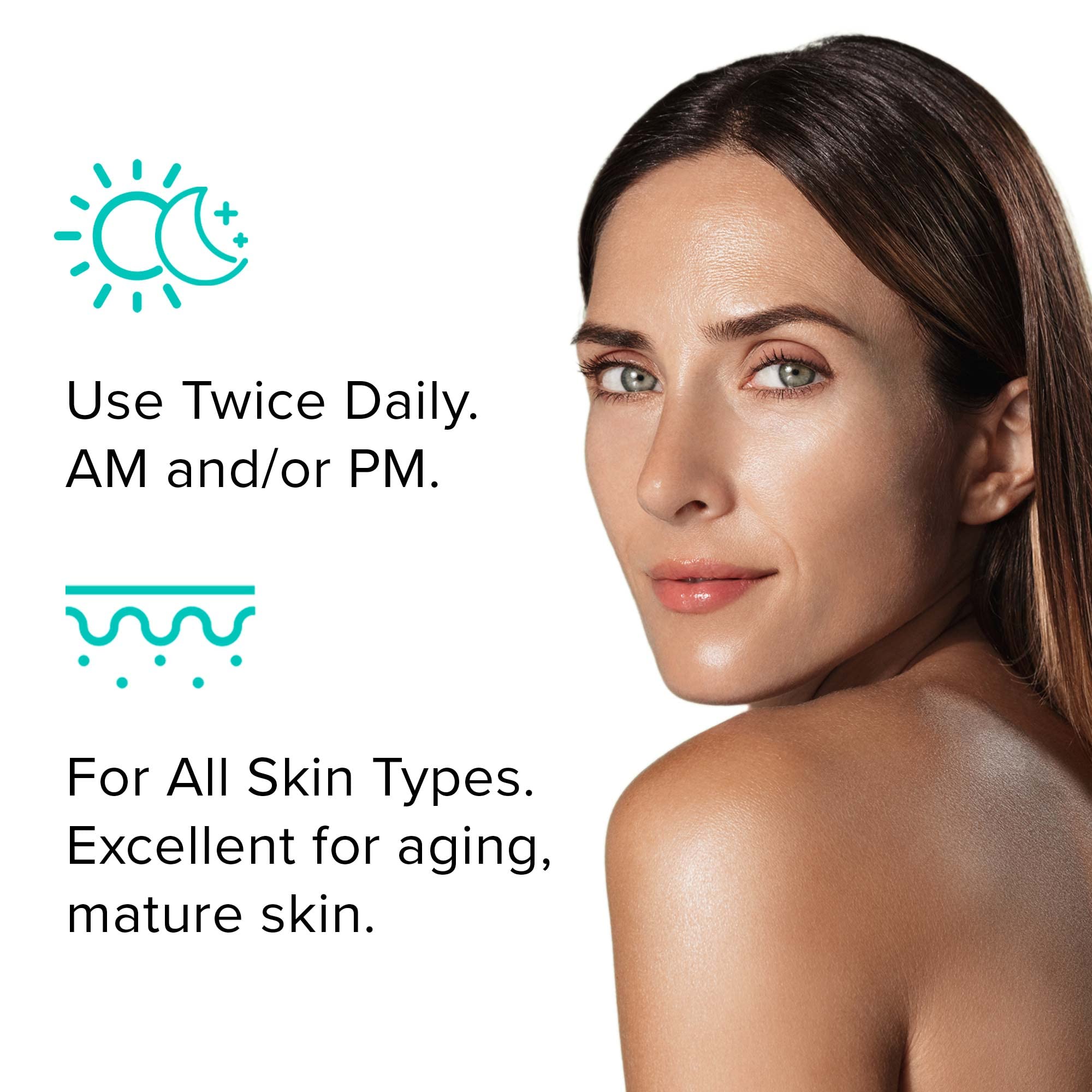 ClarityRx Get Fit Multi-Peptide Anti-Aging Face Serum - Natural Plant-Based Skincare for Fine Lines & Wrinkles, 1 fl oz - Hydrating & Firming Treatment for Daily Use & Night Routine