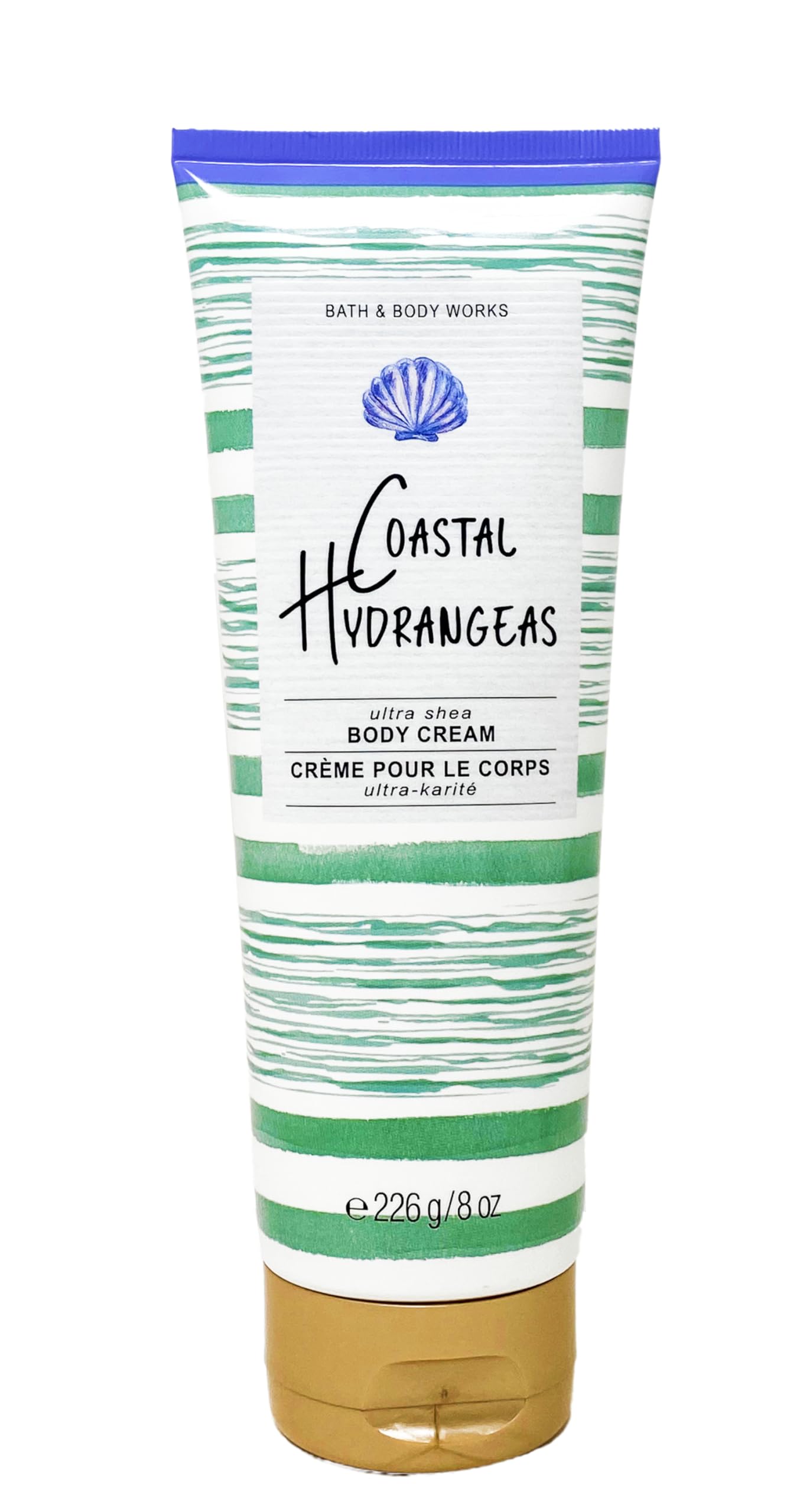 Bath & Body Works Coastal Hydrangeas Gift Set - Body Cream & Shower Gel Duo for Women | Hydrating Skincare & Relaxing Bath Time