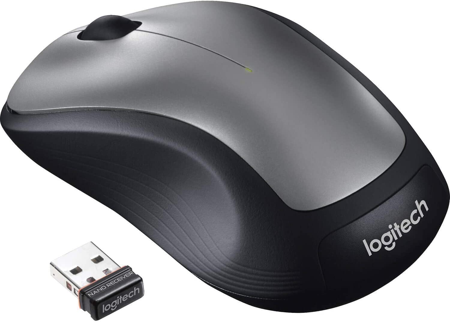 Logitech MK335 Wireless Keyboard and Mouse Combo - Black/Silver - Ergonomic Wireless Keyboard and Mouse Set for Home Office, Gaming & Productivity