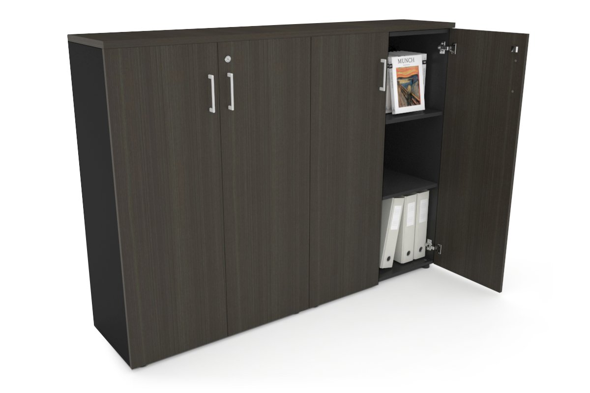 Medium Storage Cabinet with Doors - 1600W x 1170H x 350D - Perfect for Office, Classroom, or Home Organization