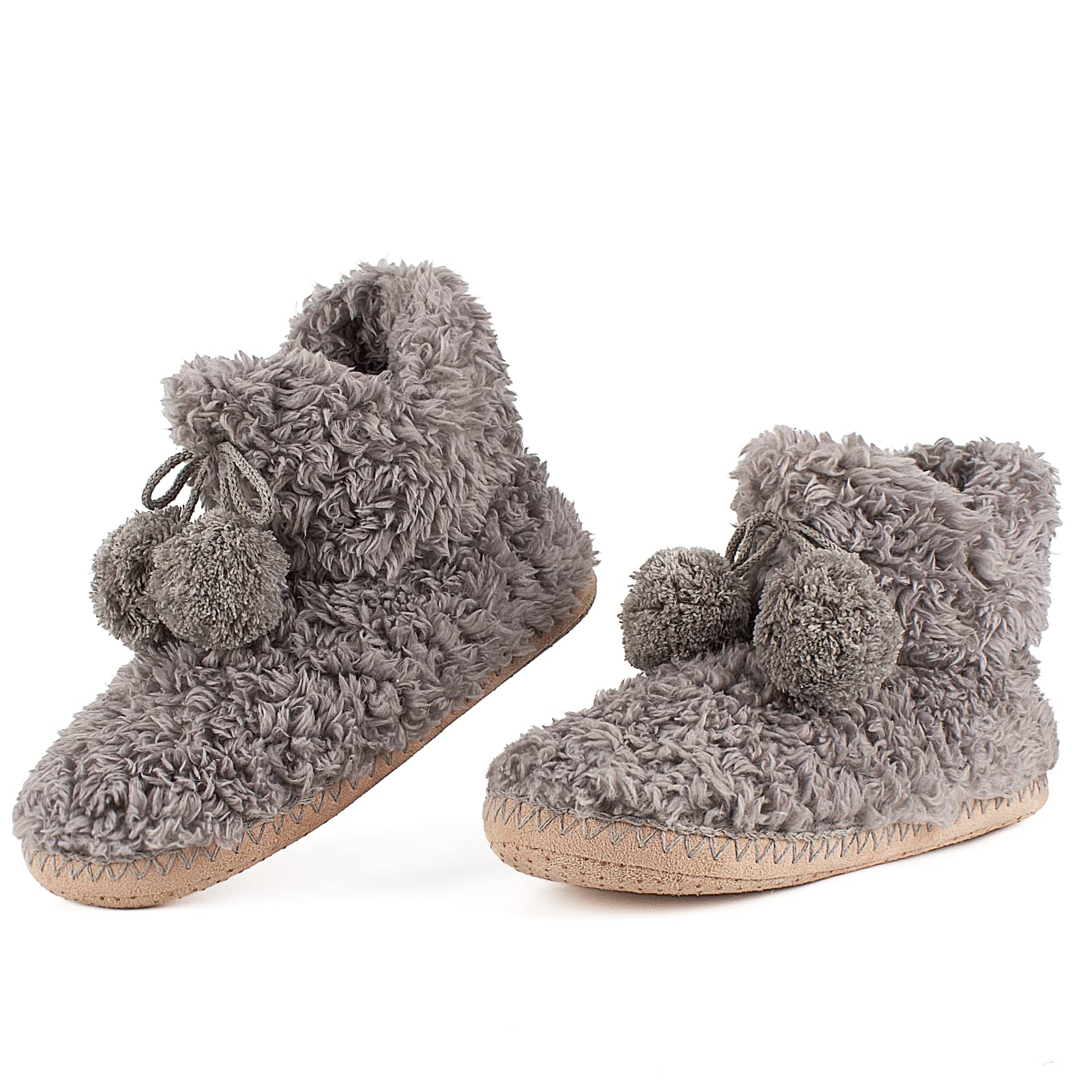 Women's Cozy Ankle Booties - Soft Sole Winter Moccasin Slippers with Non-Slip Grippers | Warm Indoor House Shoes for Women | Washable & Comfortable for Home, Office & Casual Wear