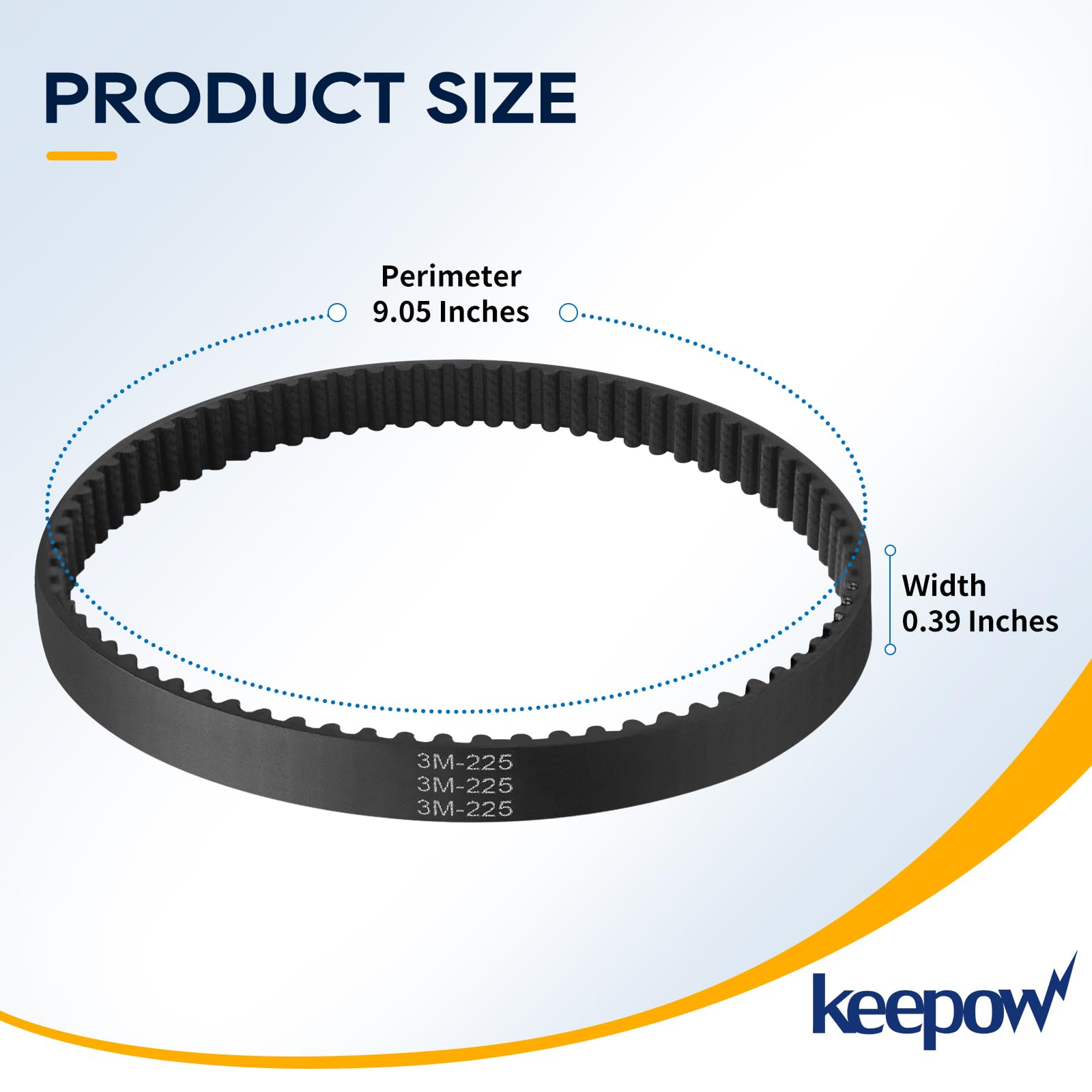 KEEPOW DC17 Replacement Belt for Dyson Animal Vacuum Cleaner - 2 Pack (Fits Part 911710-01/02) - Compatible with Dyson DC17, DC17 Animal, DC17 Absolute - Perfect for Pet Hair, Deep Cleaning & Home Maintenance